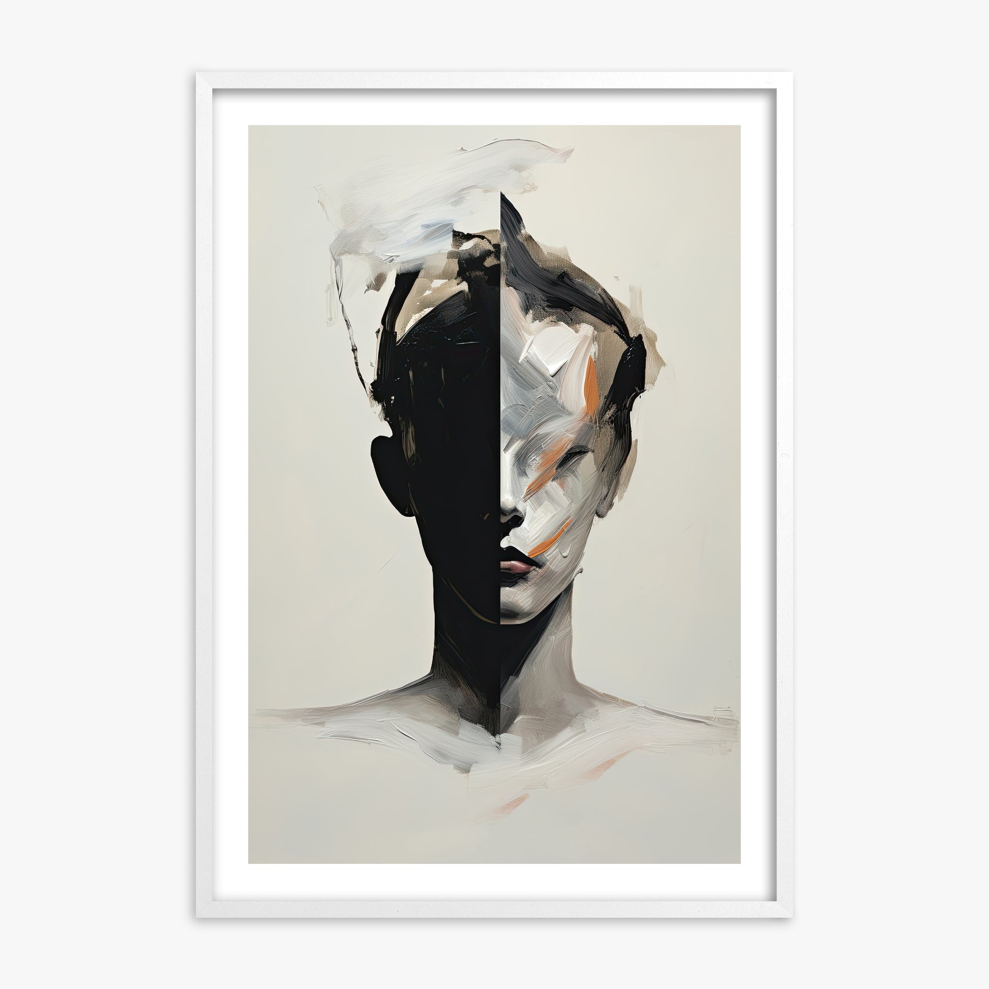 Divided Persona, 70x100cm Whitek Framed Art Reproduction