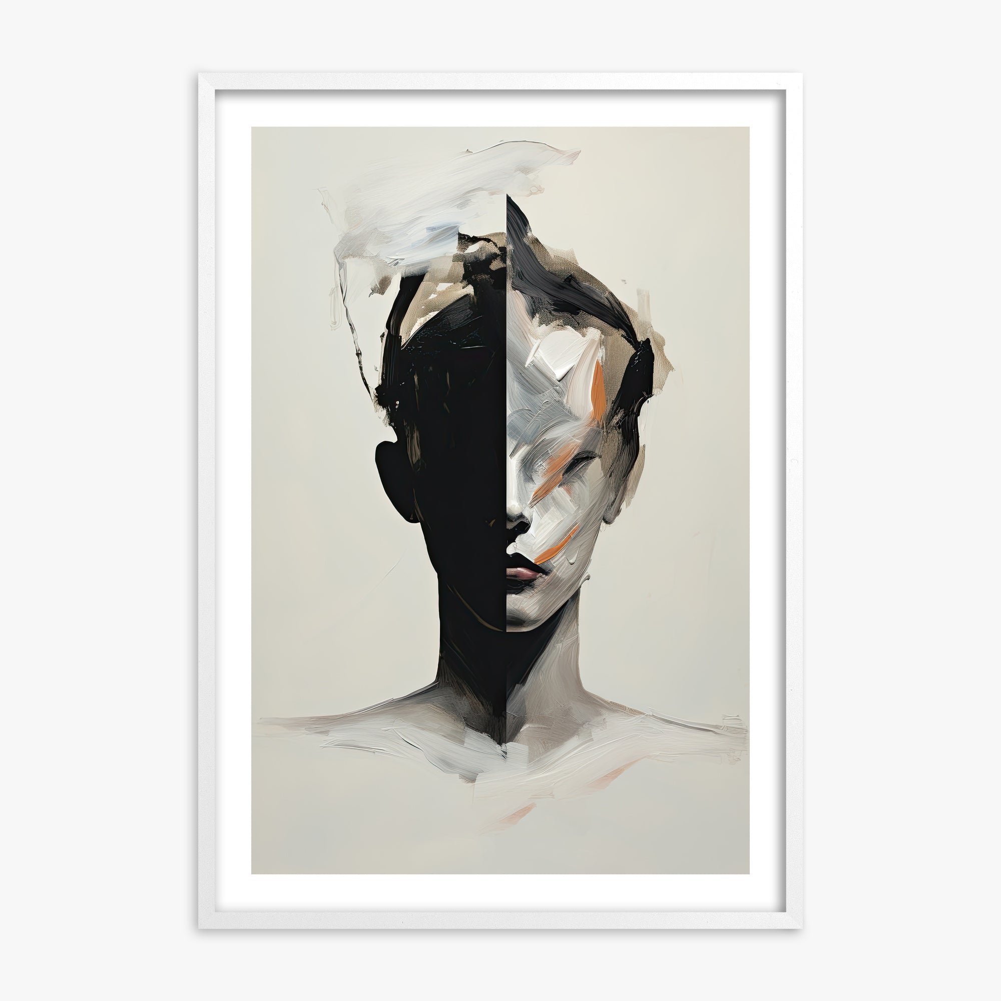 Divided Persona, 70x100cm Whitek Framed Art Reproduction