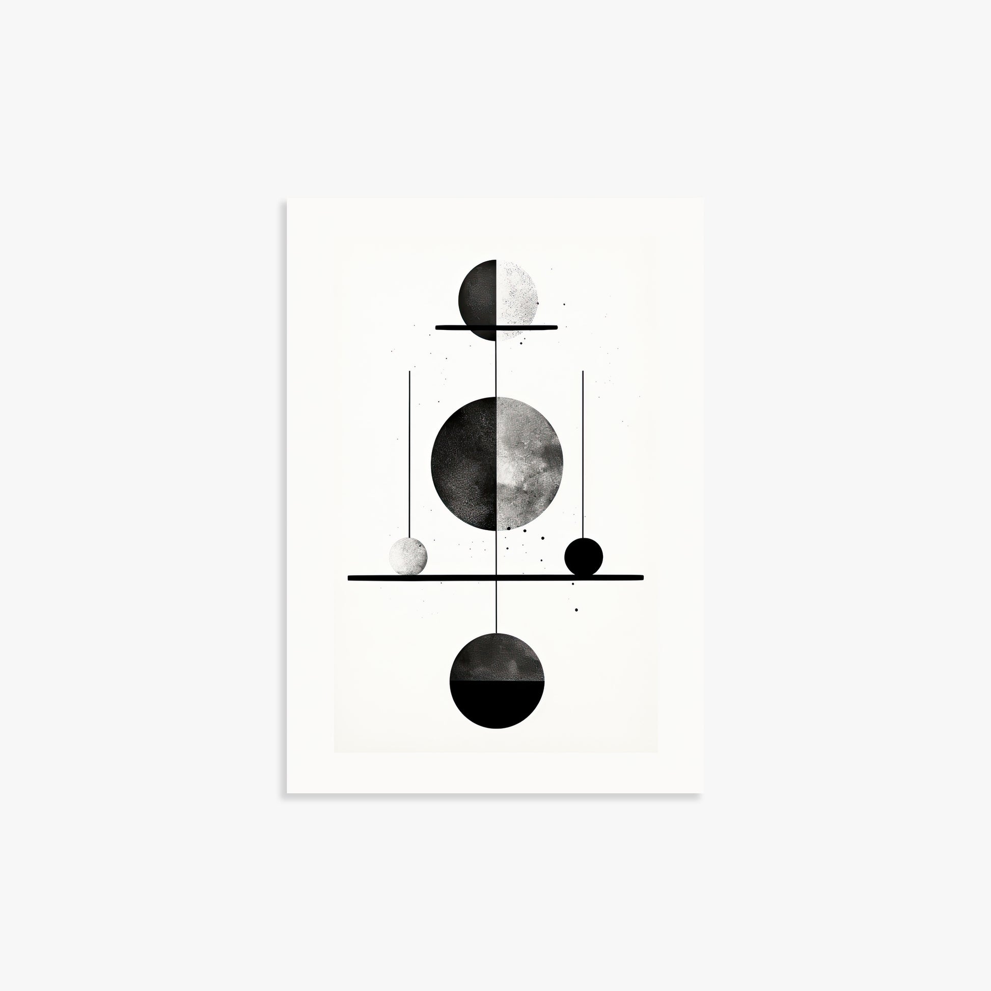 Equilibrium Spheres, 21x30cm Poster Unframed