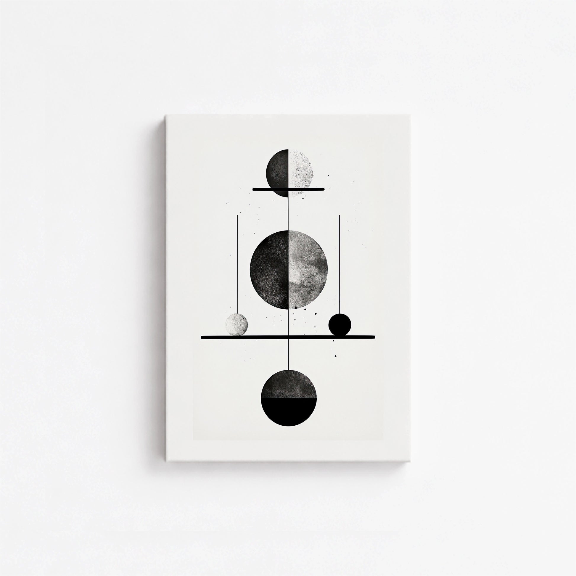 Equilibrium Spheres, 21x30cm Satin Canvas Art Reproduction