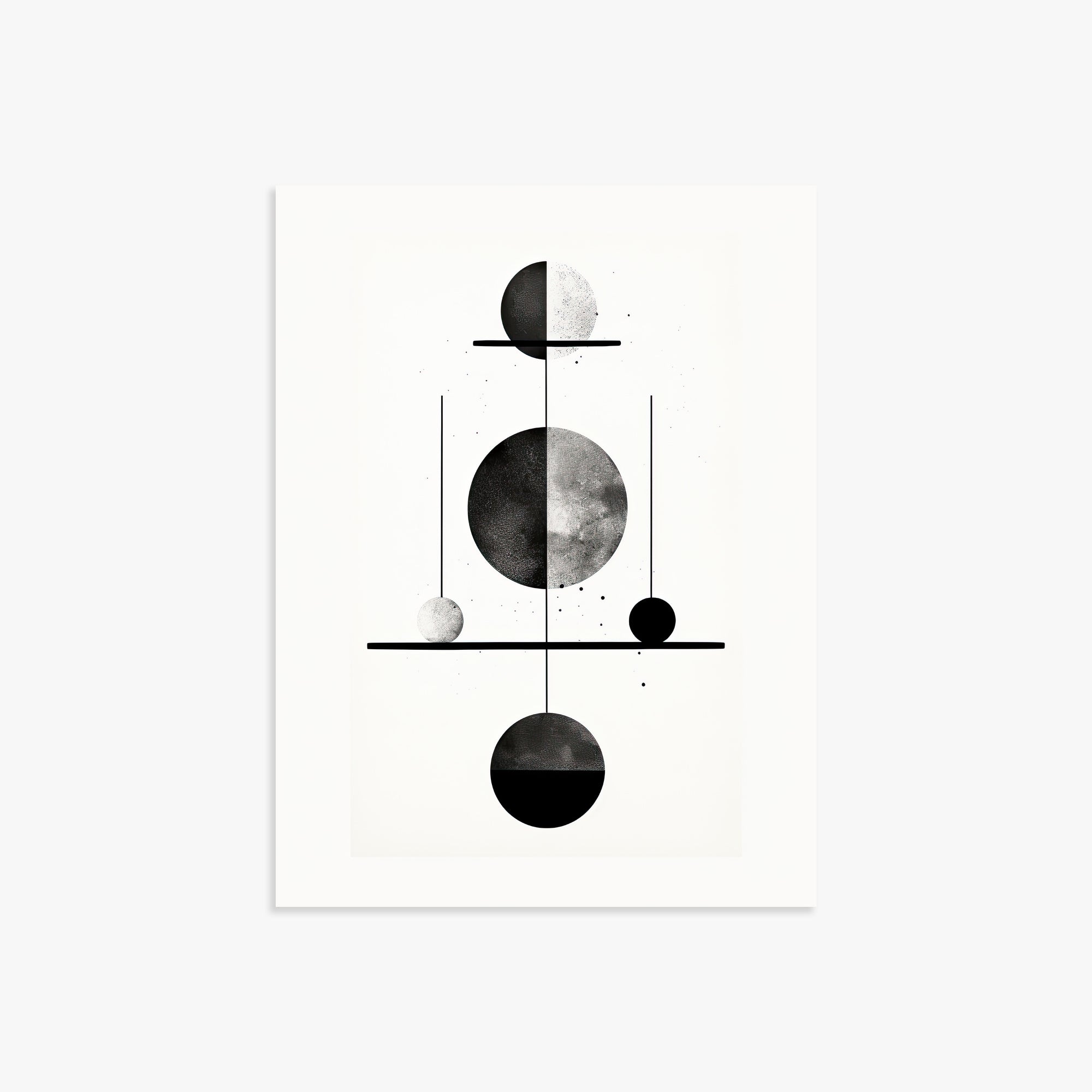 Equilibrium Spheres, 30x40cm Poster Unframed