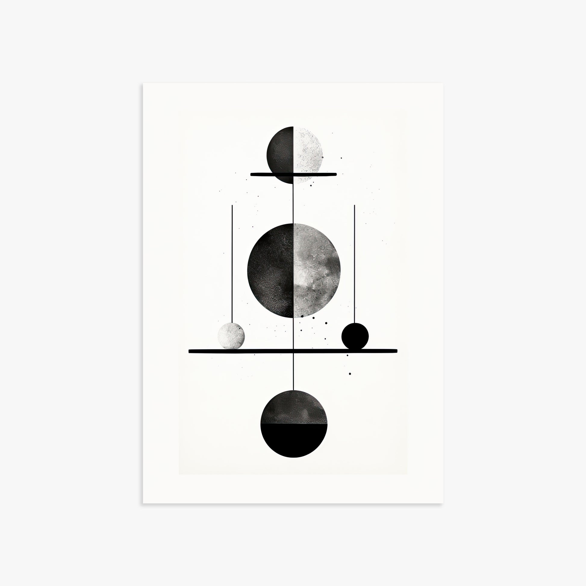 Equilibrium Spheres, 50x70cm Poster Unframed