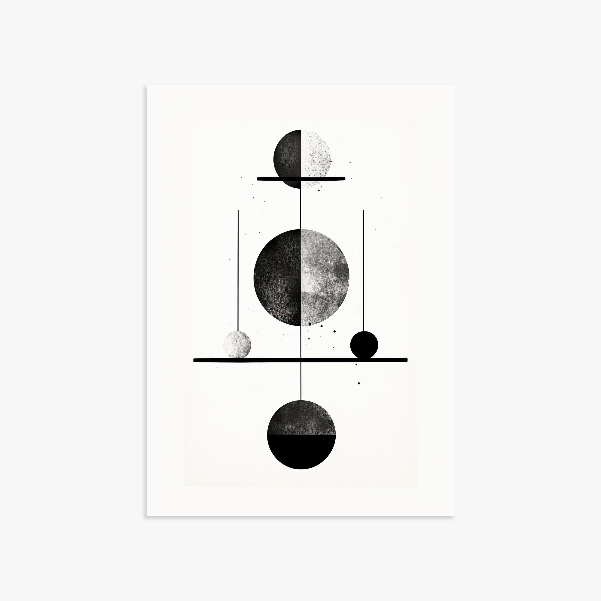 Equilibrium Spheres, 50x70cm Poster Unframed