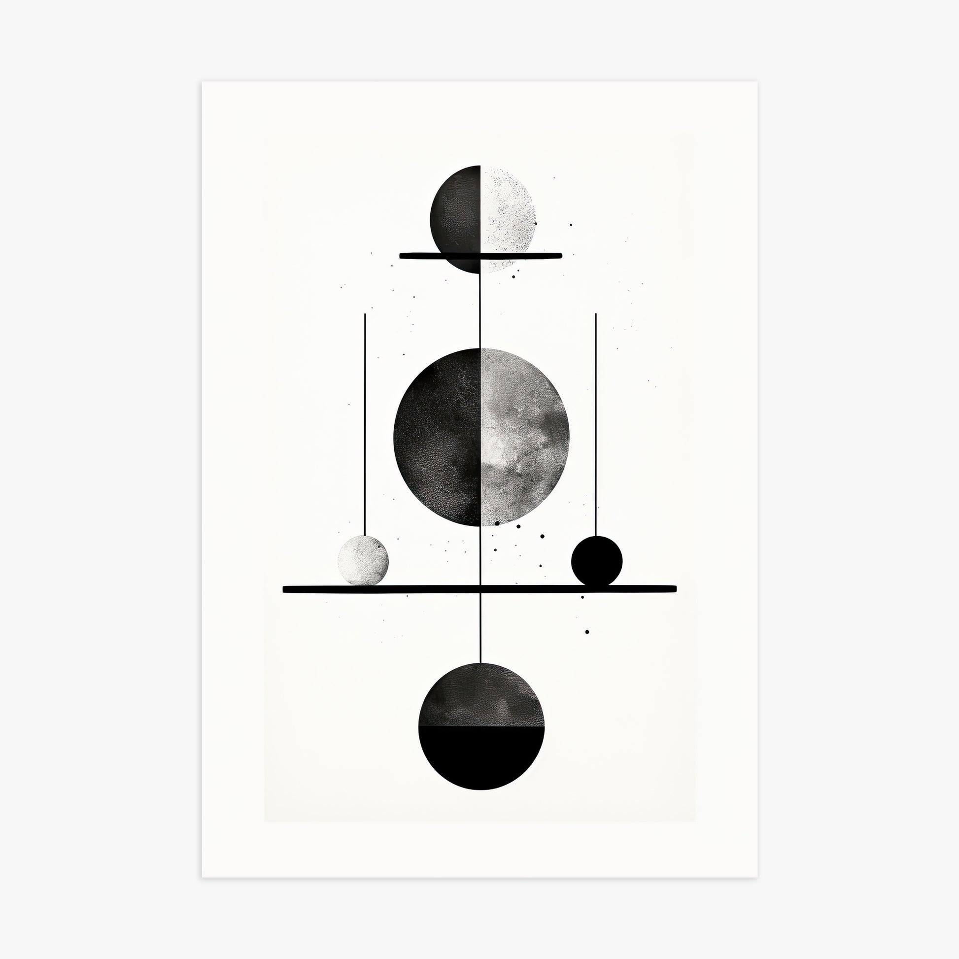 Equilibrium Spheres, 70x100cm Poster Unframed