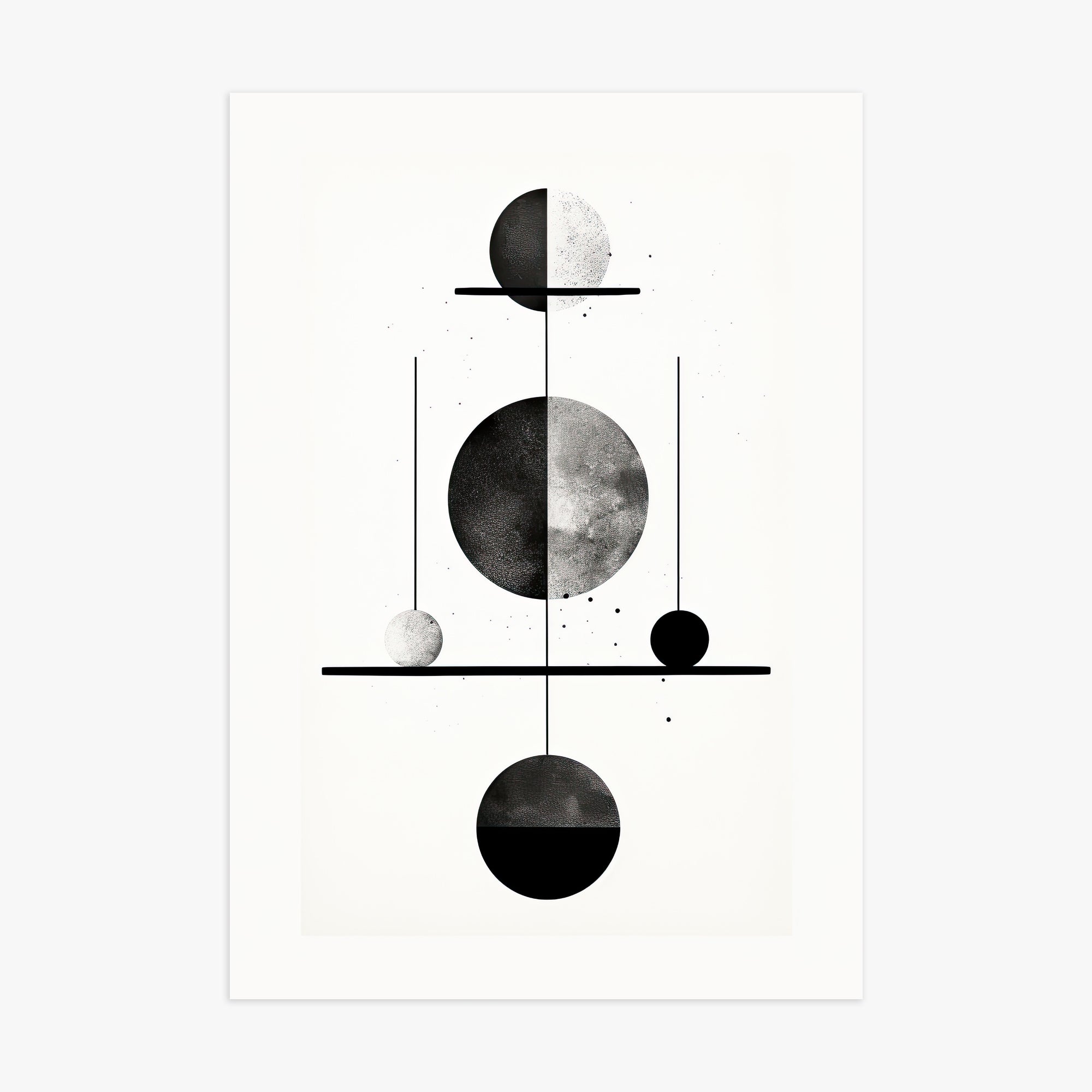 Equilibrium Spheres, 70x100cm Poster Unframed