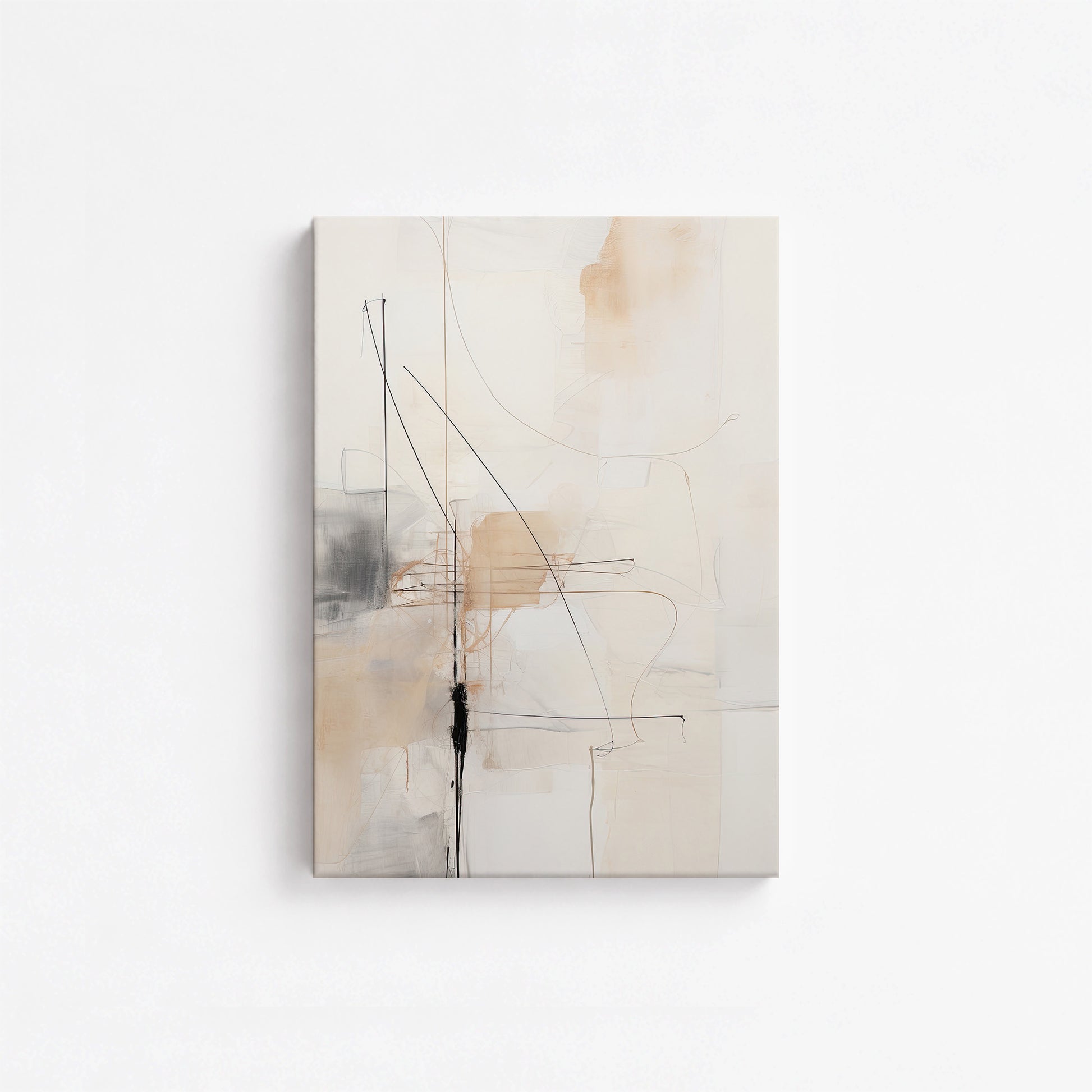 Veiled Blueprint, 21x30cm Satin Canvas Art Reproduction