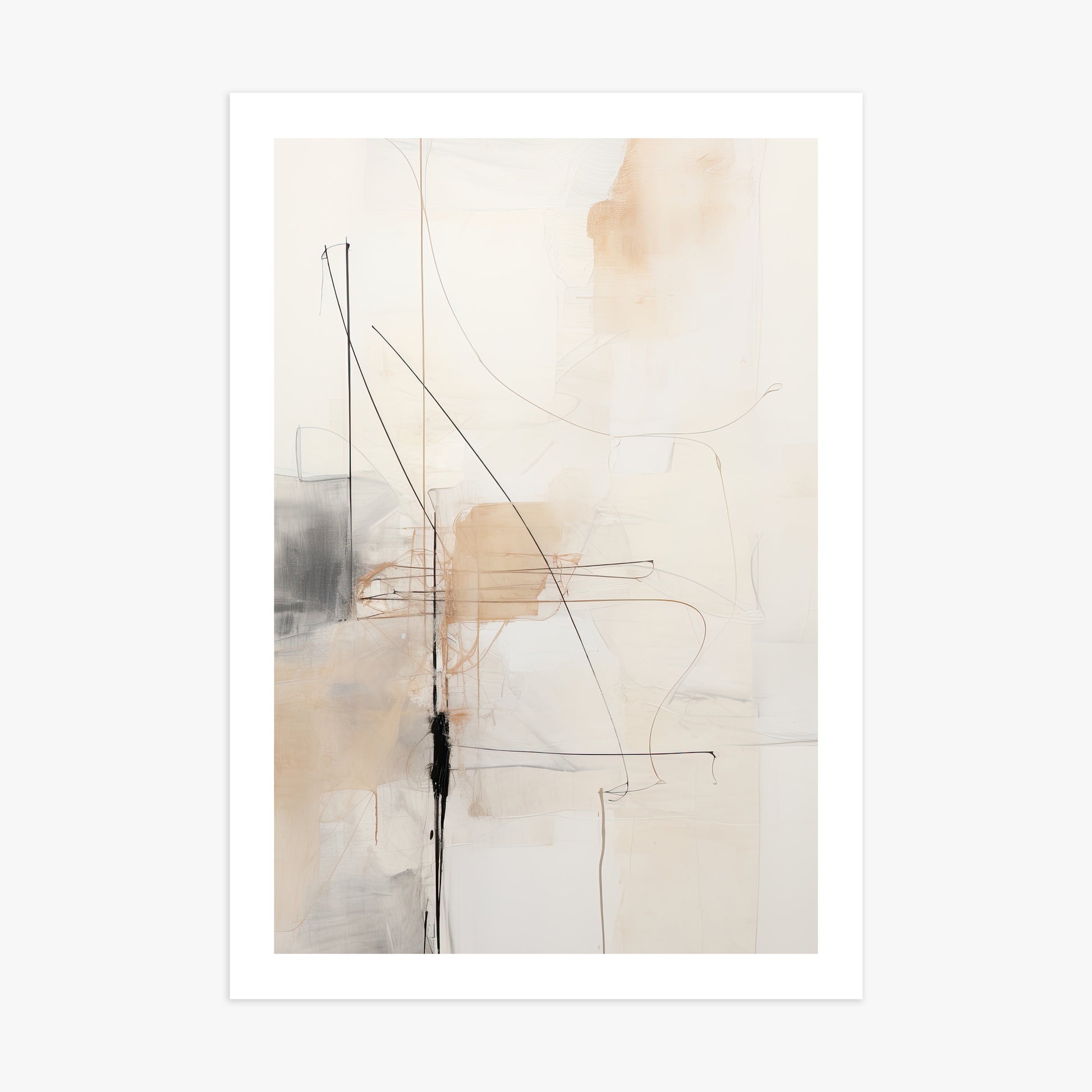 Veiled Blueprint, 70x100cm Printed Poster