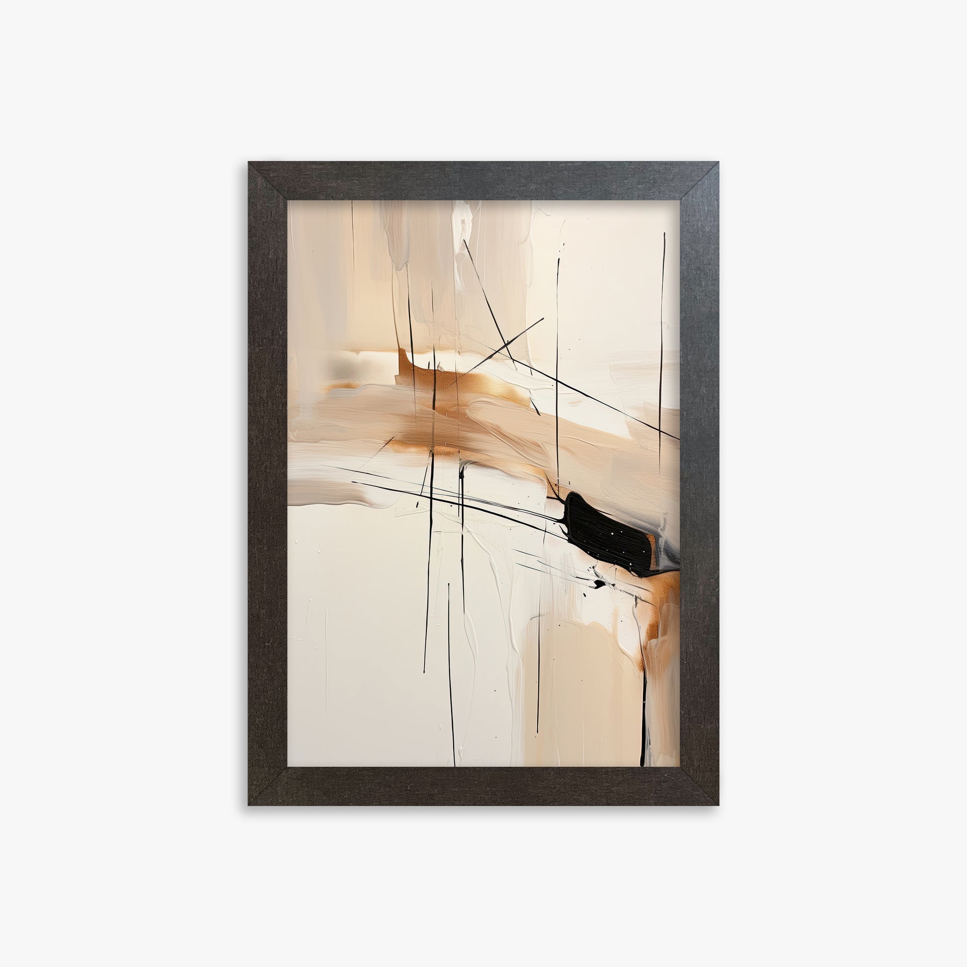 Desert Whisper, 21x30cm Framed Art Reproduction With Espresso Frame