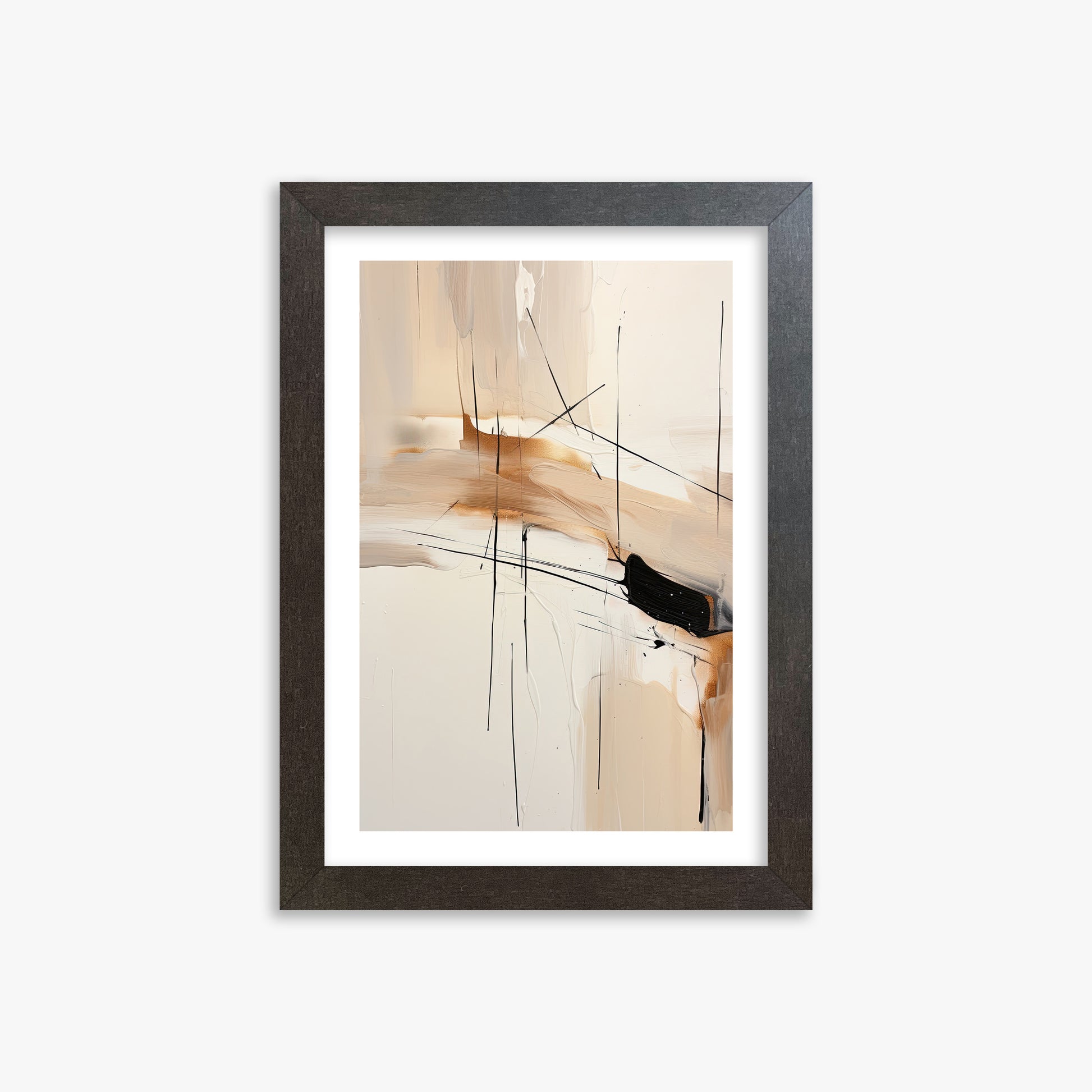 Desert Whisper, 21x30cm Framed Art Reproduction With Espresso Frame
