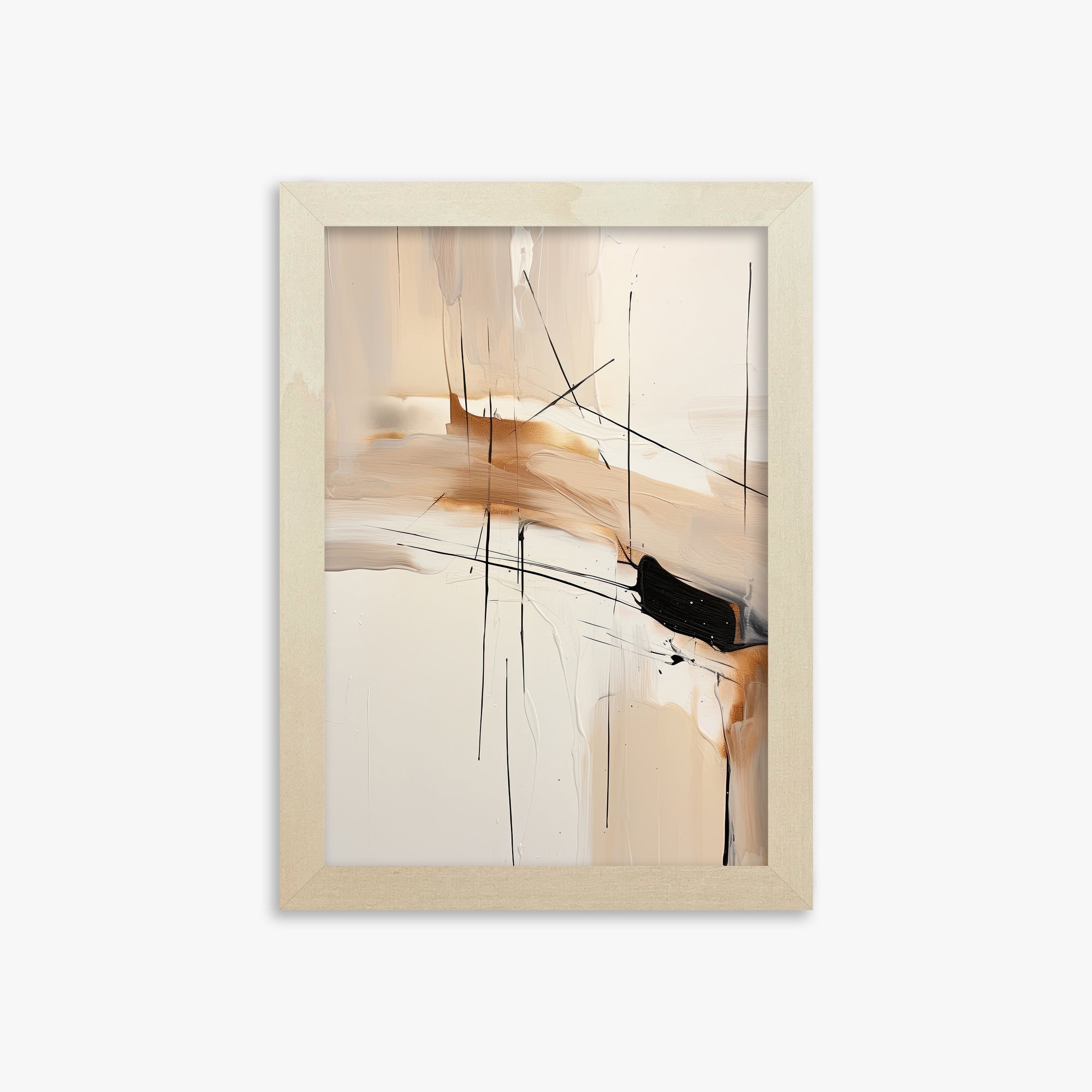 Desert Whisper, 21x30cm Framed Art Reproduction With Lime Wood Frame