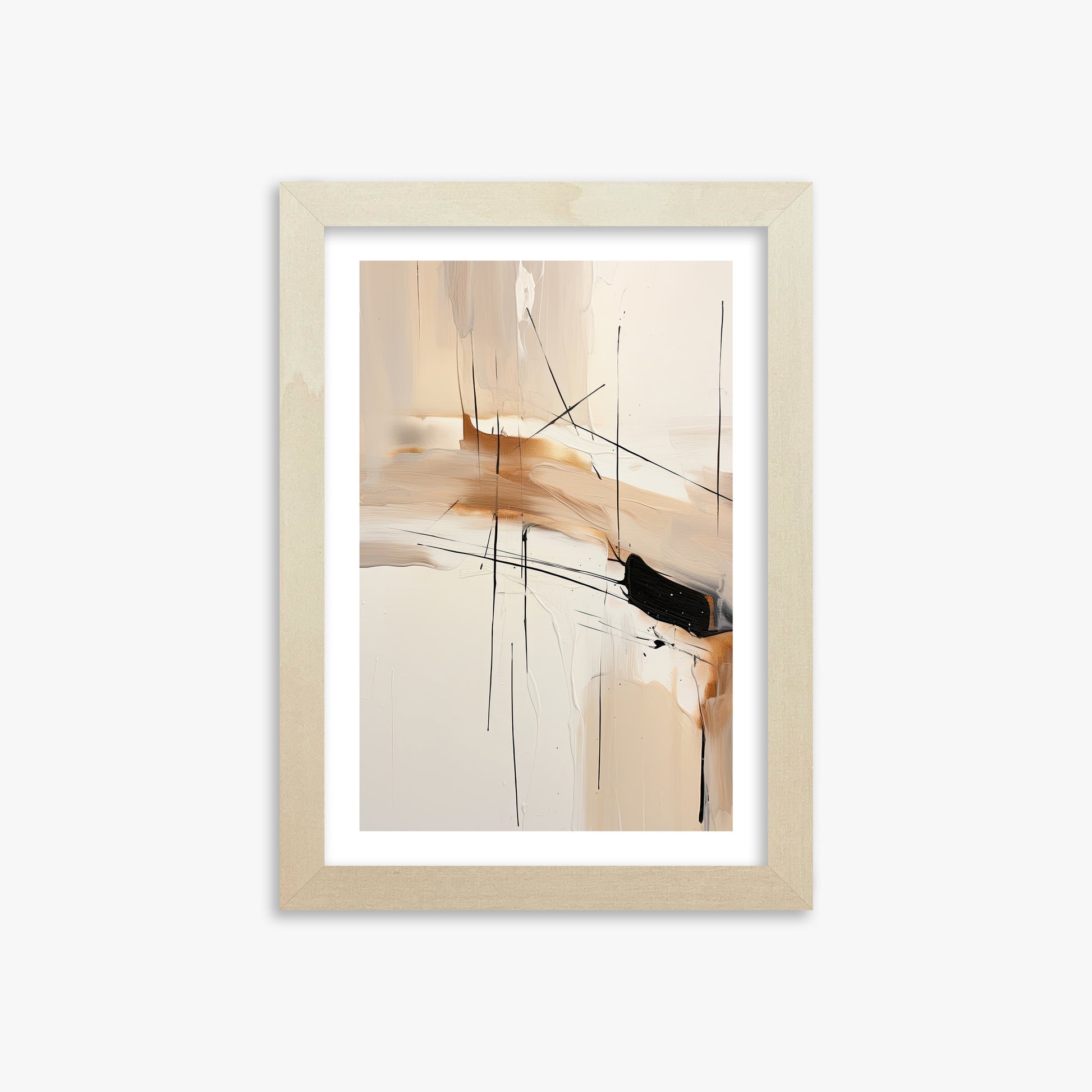 Desert Whisper, 21x30cm Framed Art Reproduction With Lime Wood Frame