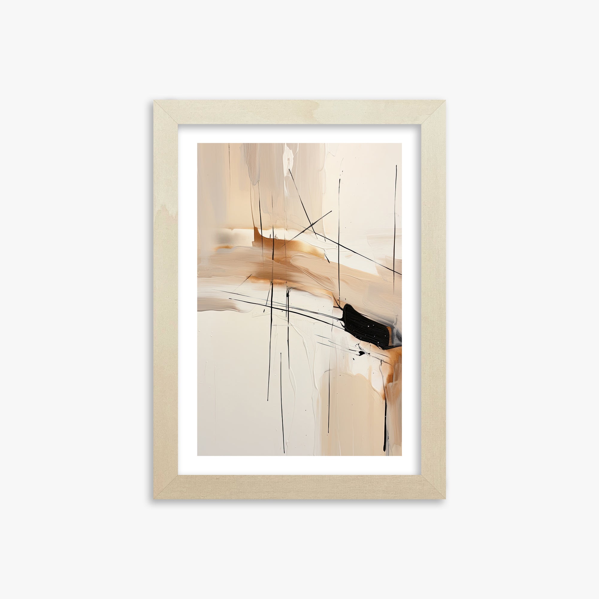 Desert Whisper, 21x30cm Framed Art Reproduction With Lime Wood Frame