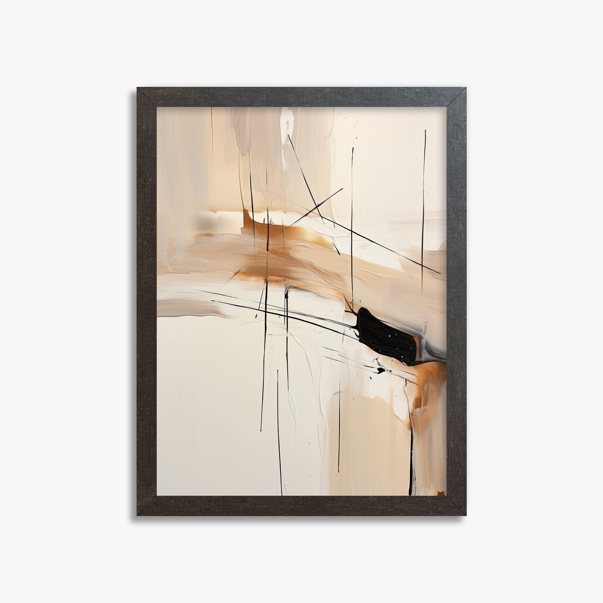 Desert Whisper, 30x40cm Framed Art Reproduction With Espresso Frame
