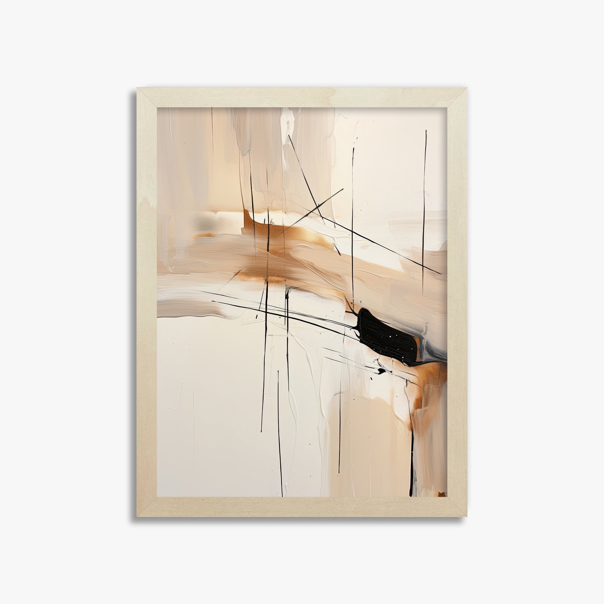 Desert Whisper, 30x40cm Framed Art Reproduction With Lime Wood Frame