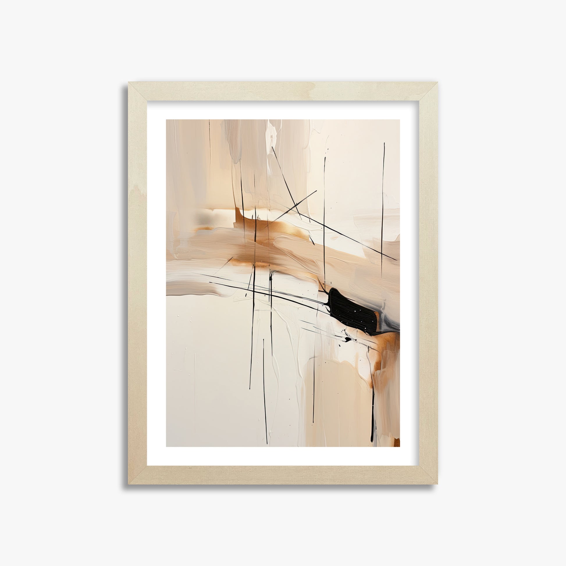 Desert Whisper, 30x40cm Framed Art Reproduction With Lime Wood Frame