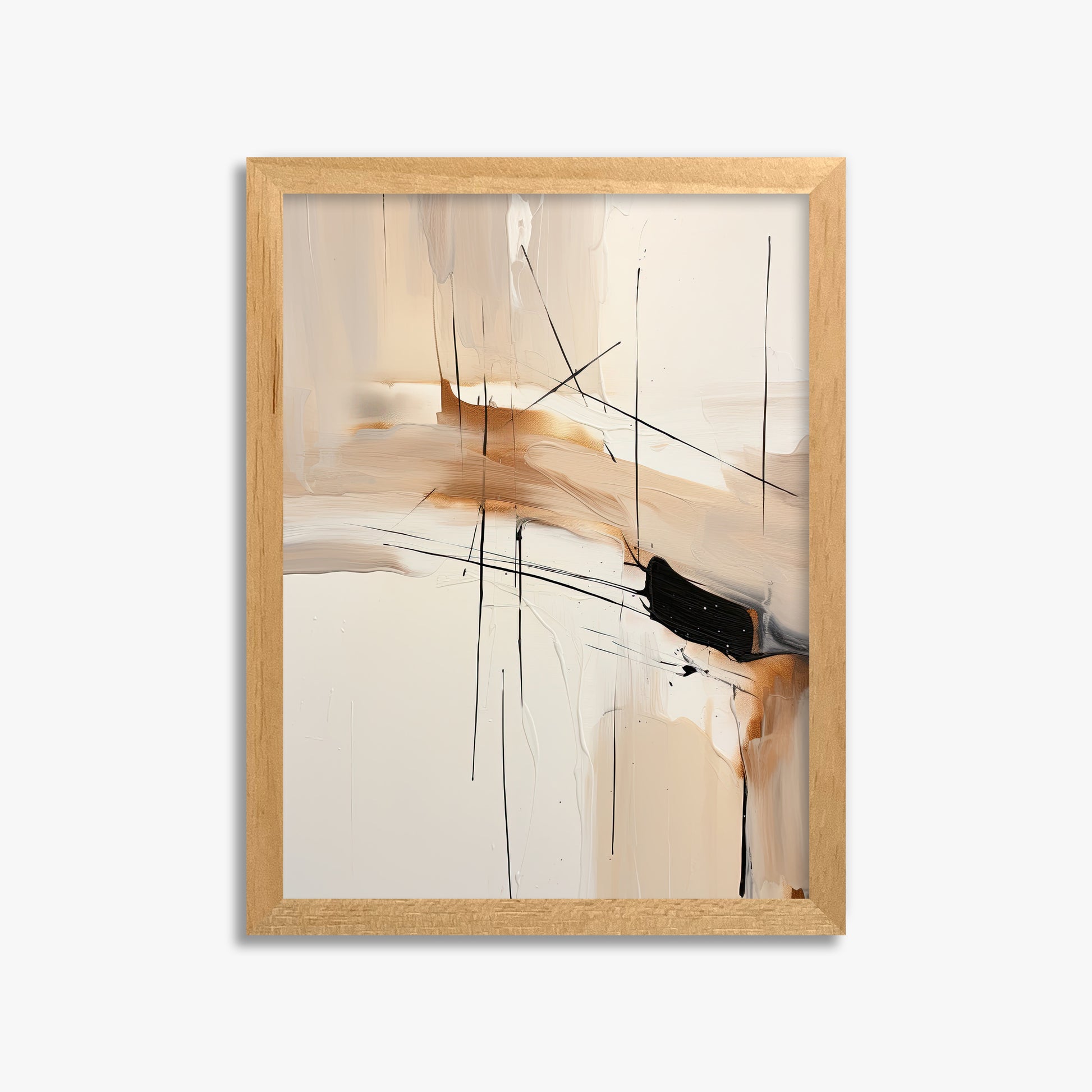 Desert Whisper, 30x40cm Framed Poster With Oak Frame