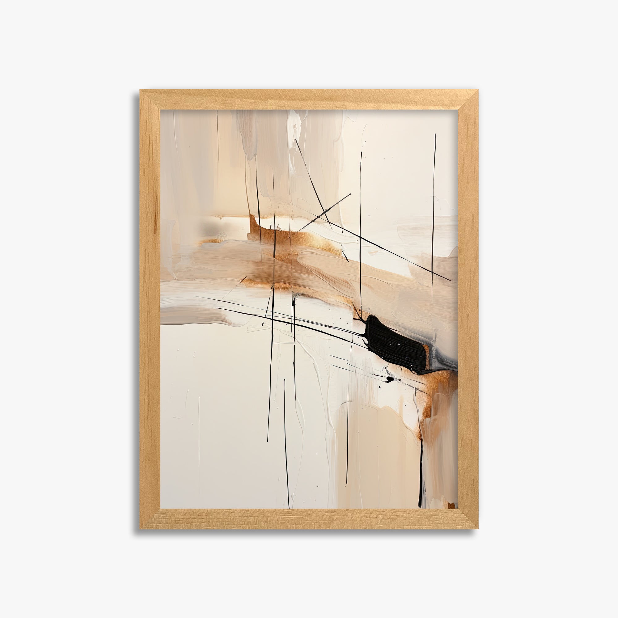 Desert Whisper, 30x40cm Framed Poster With Oak Frame