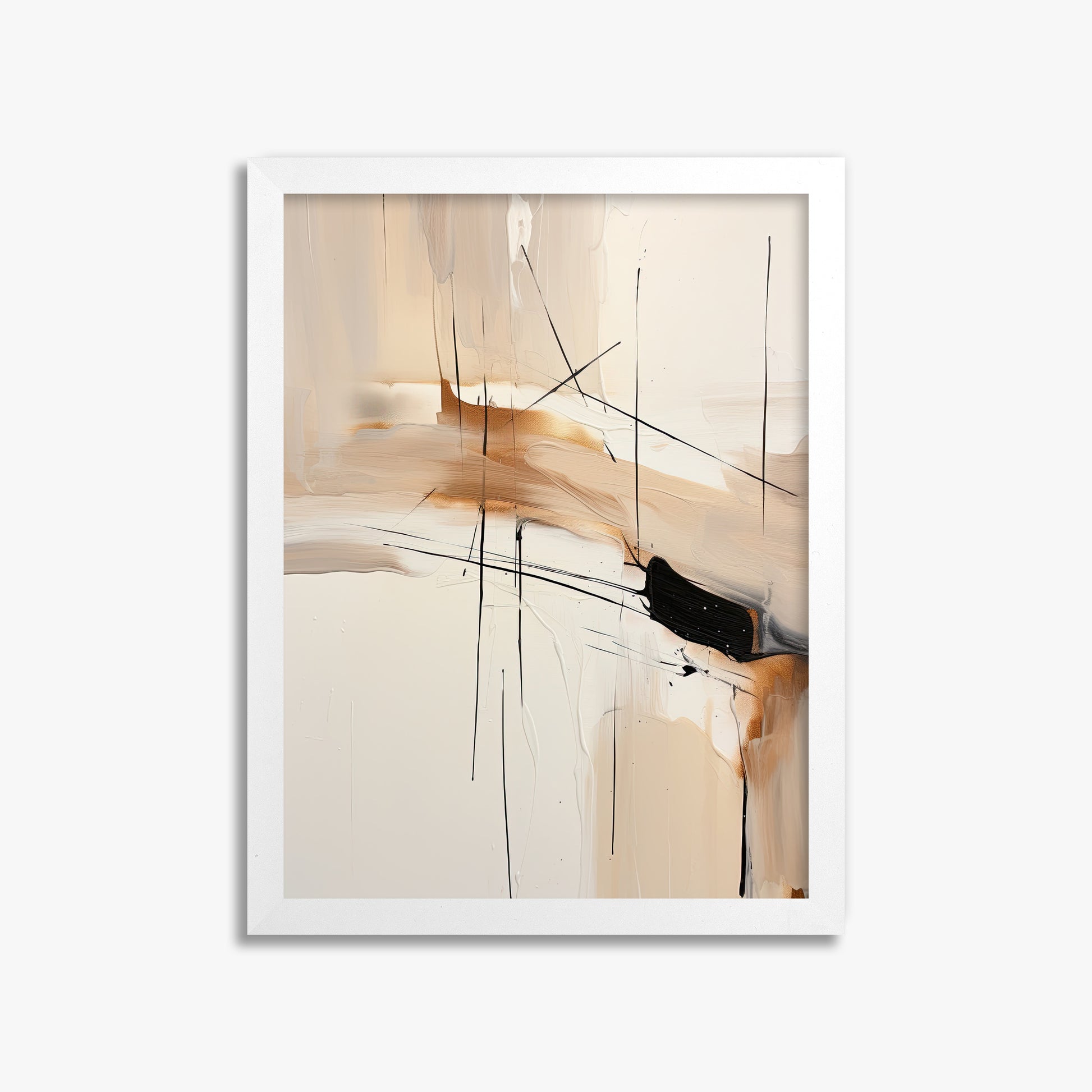 Desert Whisper, 30x40cm Framed Poster With White Frame