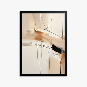 Desert Whisper, 50x70cm Framed Poster With Black Frame