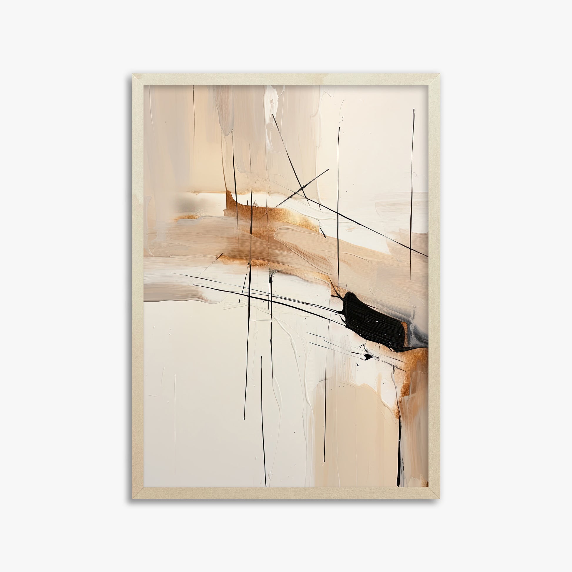 Desert Whisper, 50x70cm Framed Art Reproduction With Lime Wood Frame