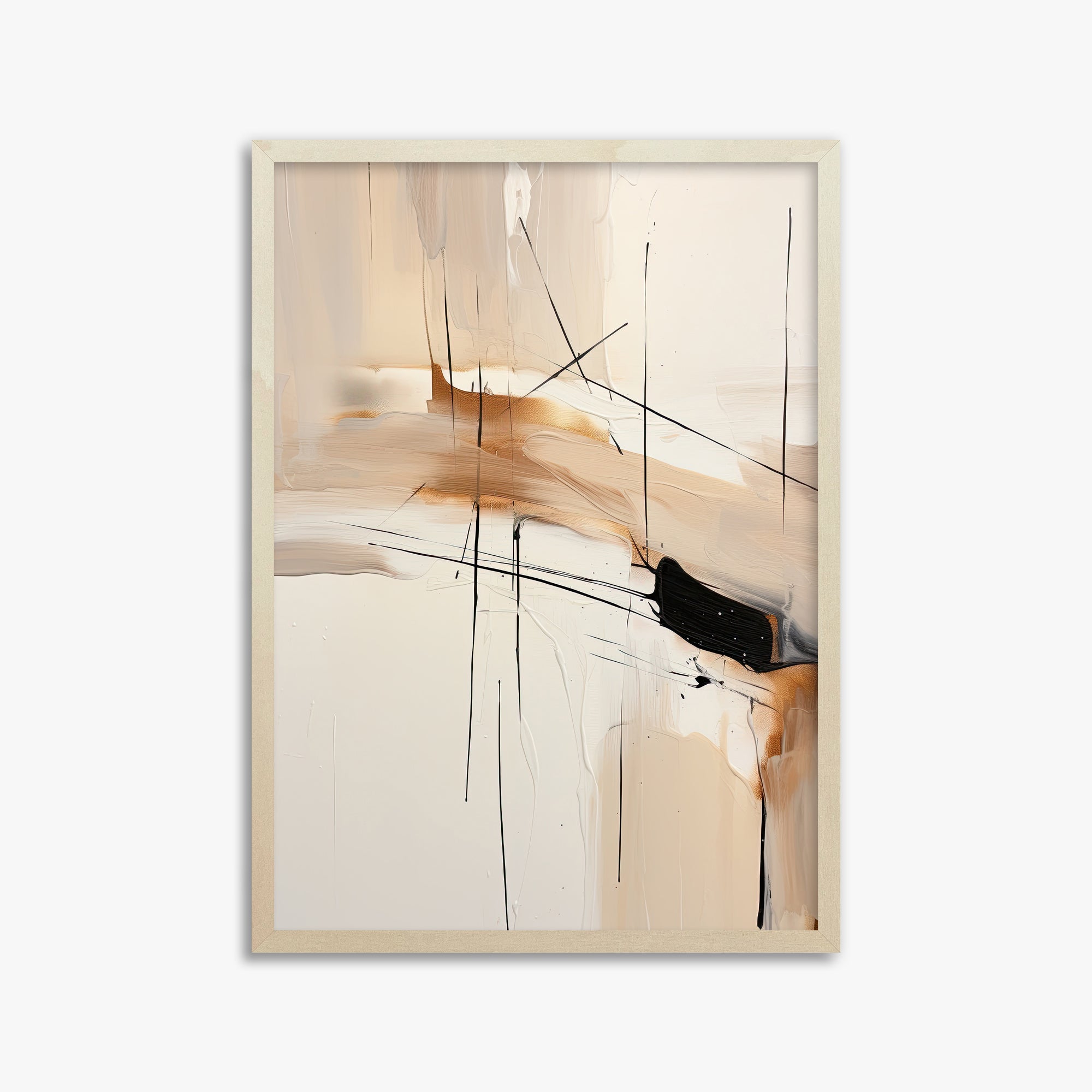 Desert Whisper, 50x70cm Framed Art Reproduction With Lime Wood Frame