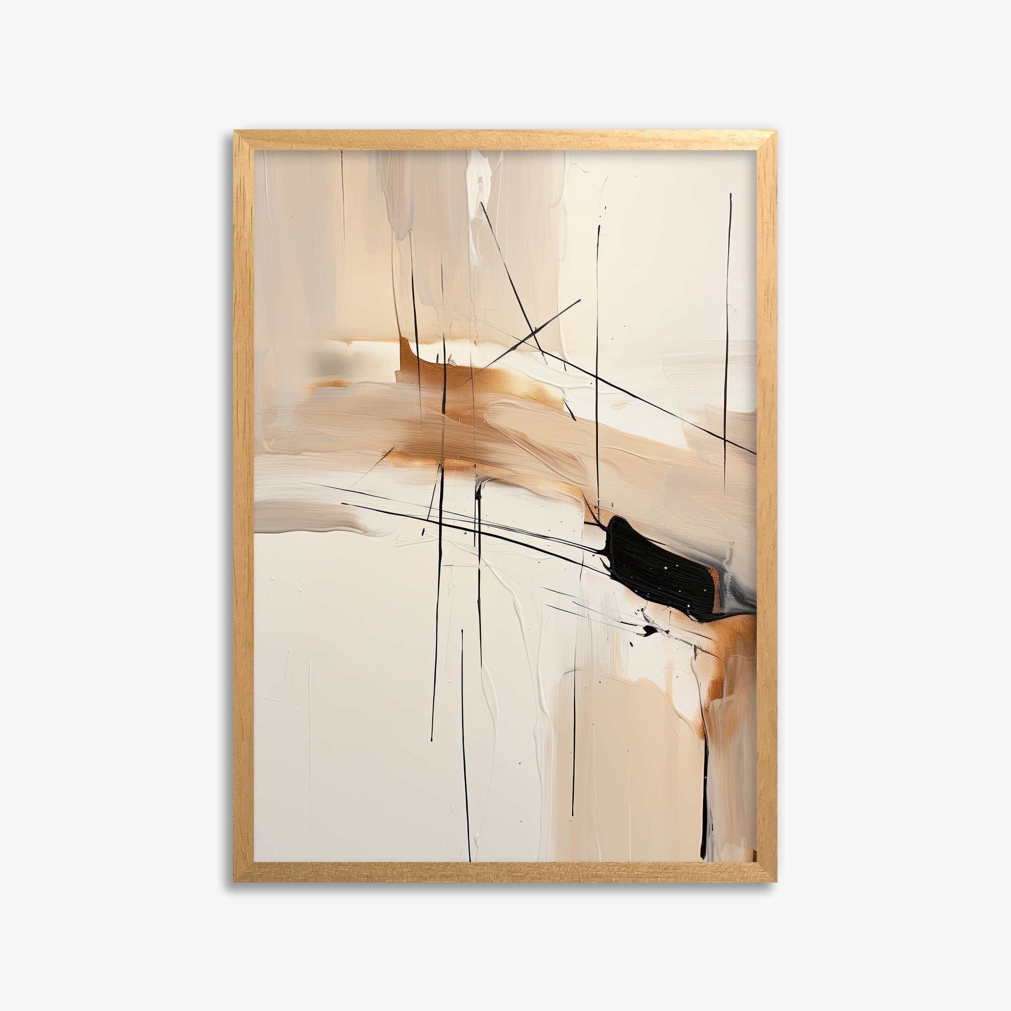 Desert Whisper, 50x70cm Framed Poster With Oak Frame