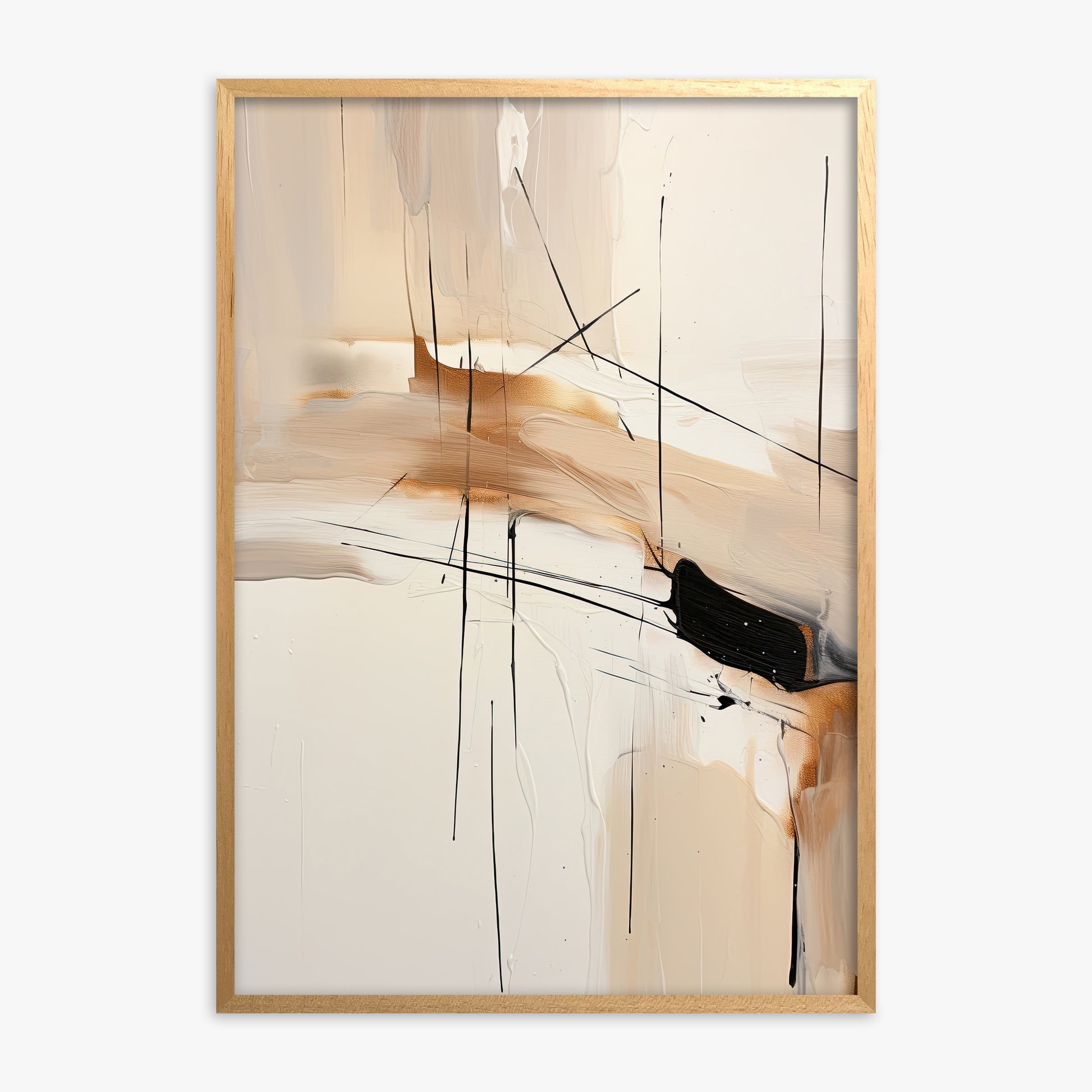 Desert Whisper, Oak Framed Poster With Oak Frame