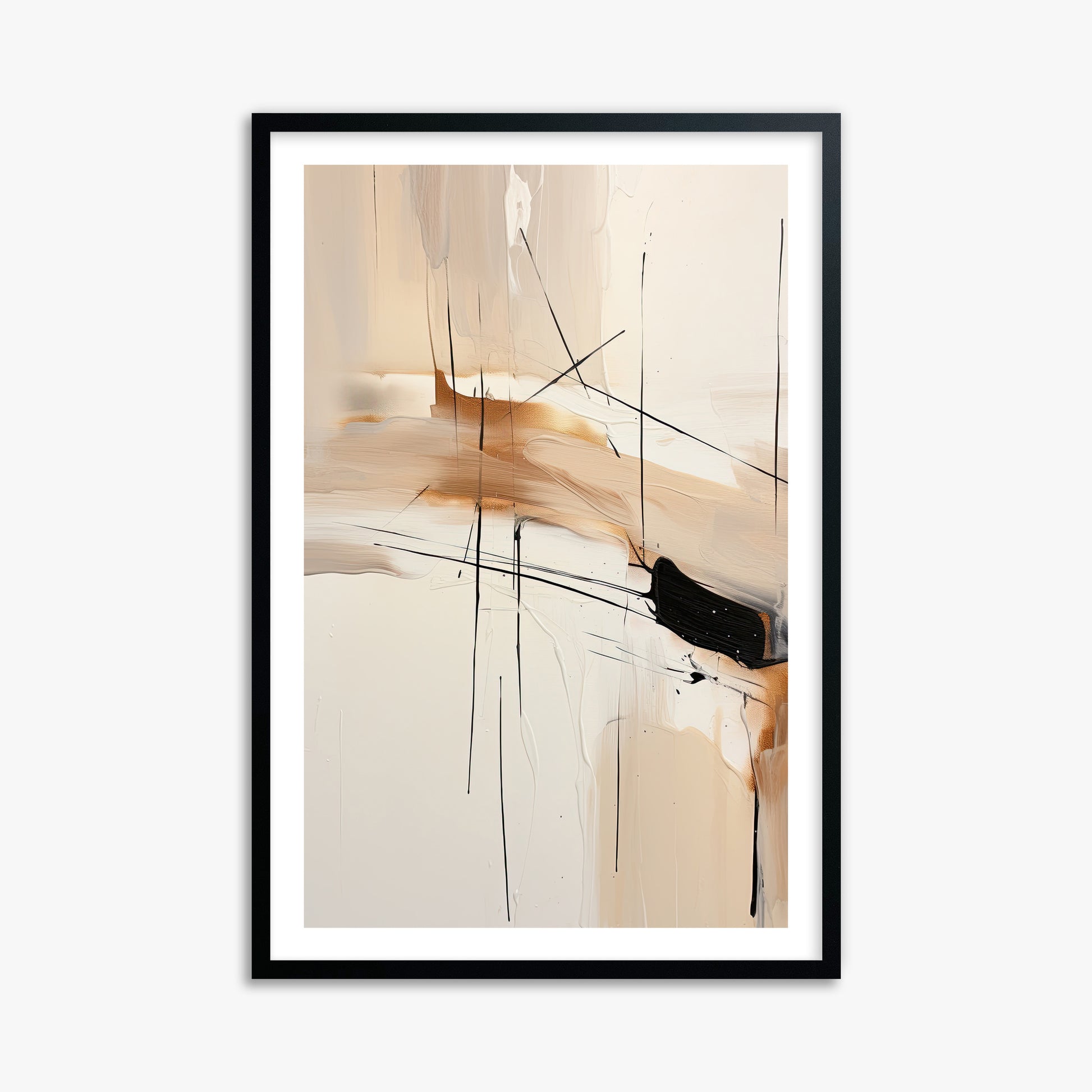 Desert Whisper, 61x91cm Black Framed Art Reproduction