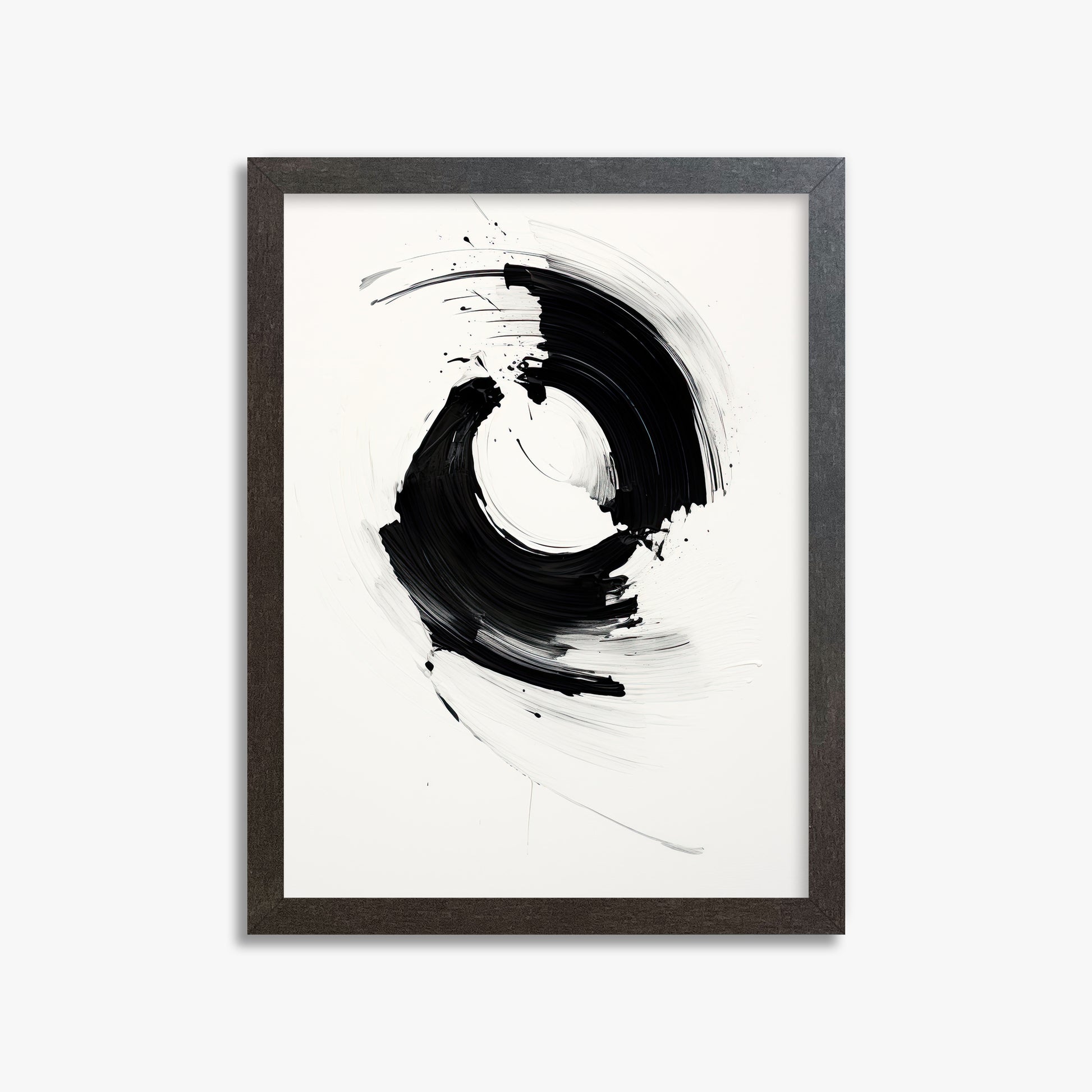 Orb in Motion, 30x40cm Framed Art Reproduction With Espresso Frame