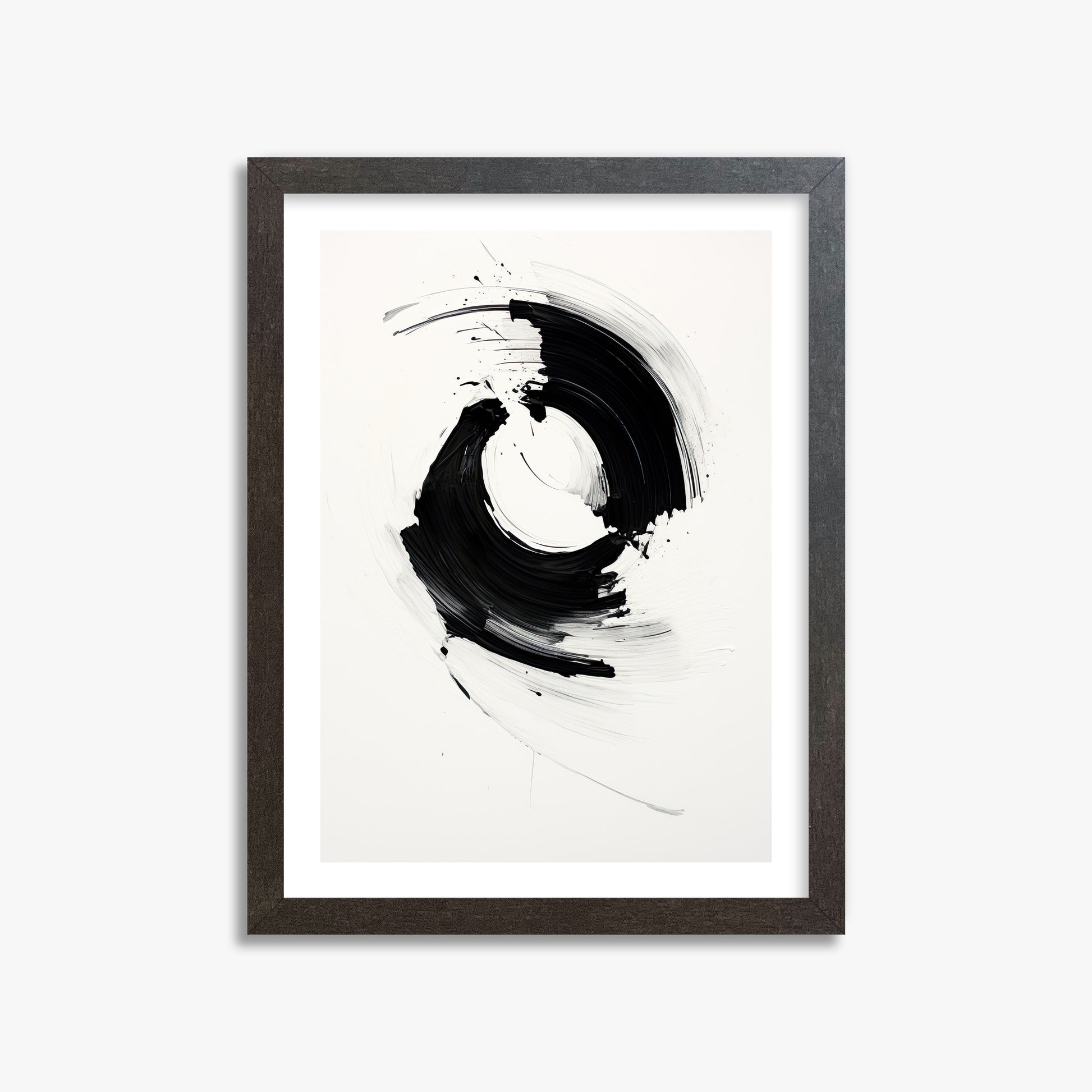 Orb in Motion, 30x40cm Framed Art Reproduction With Espresso Frame