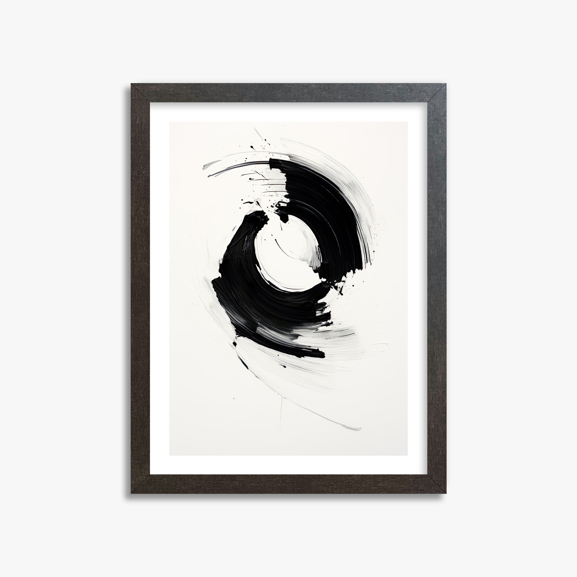 Orb in Motion, 30x40cm Framed Art Reproduction With Espresso Frame