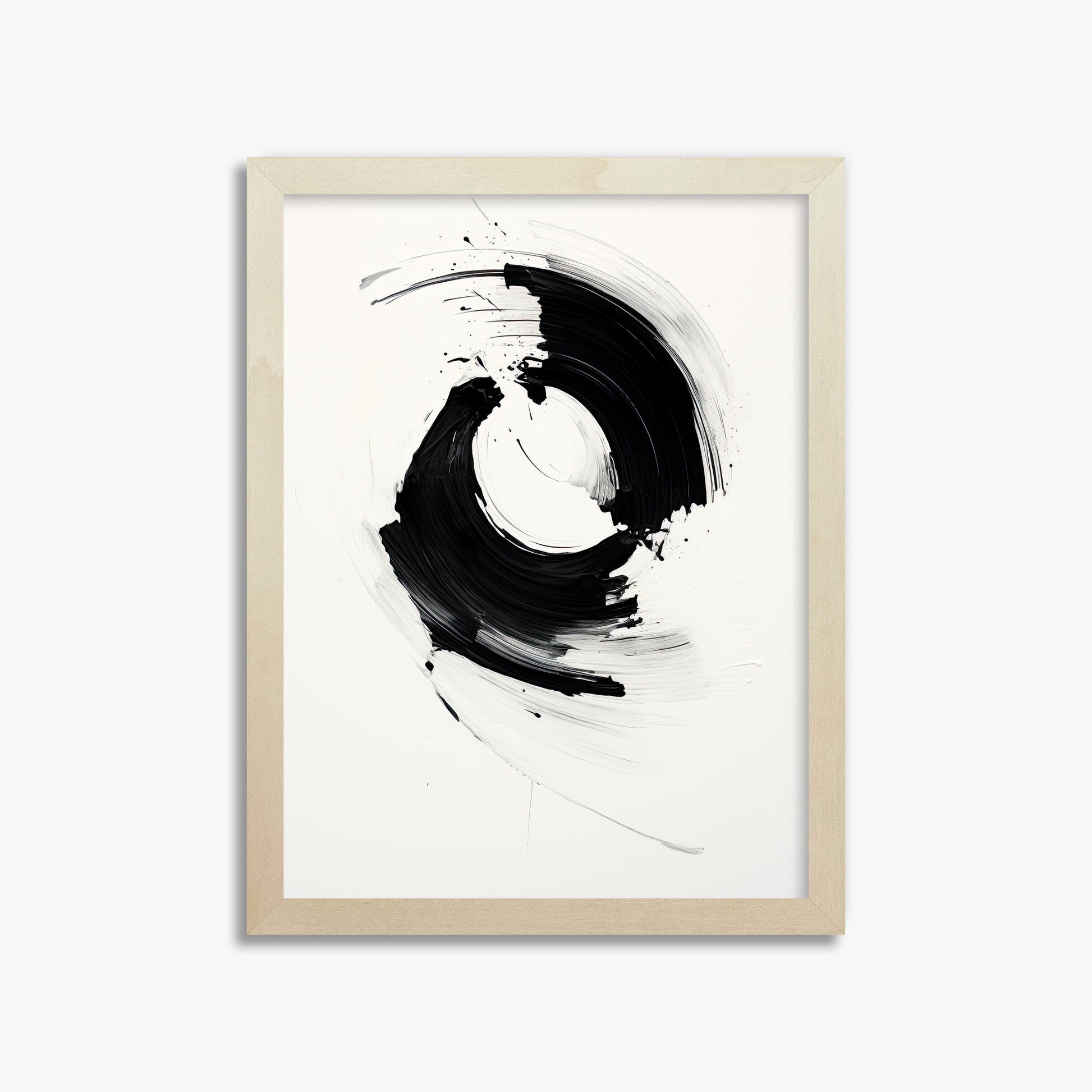 Orb in Motion, 30x40cm Framed Art Reproduction With Lime Wood Frame