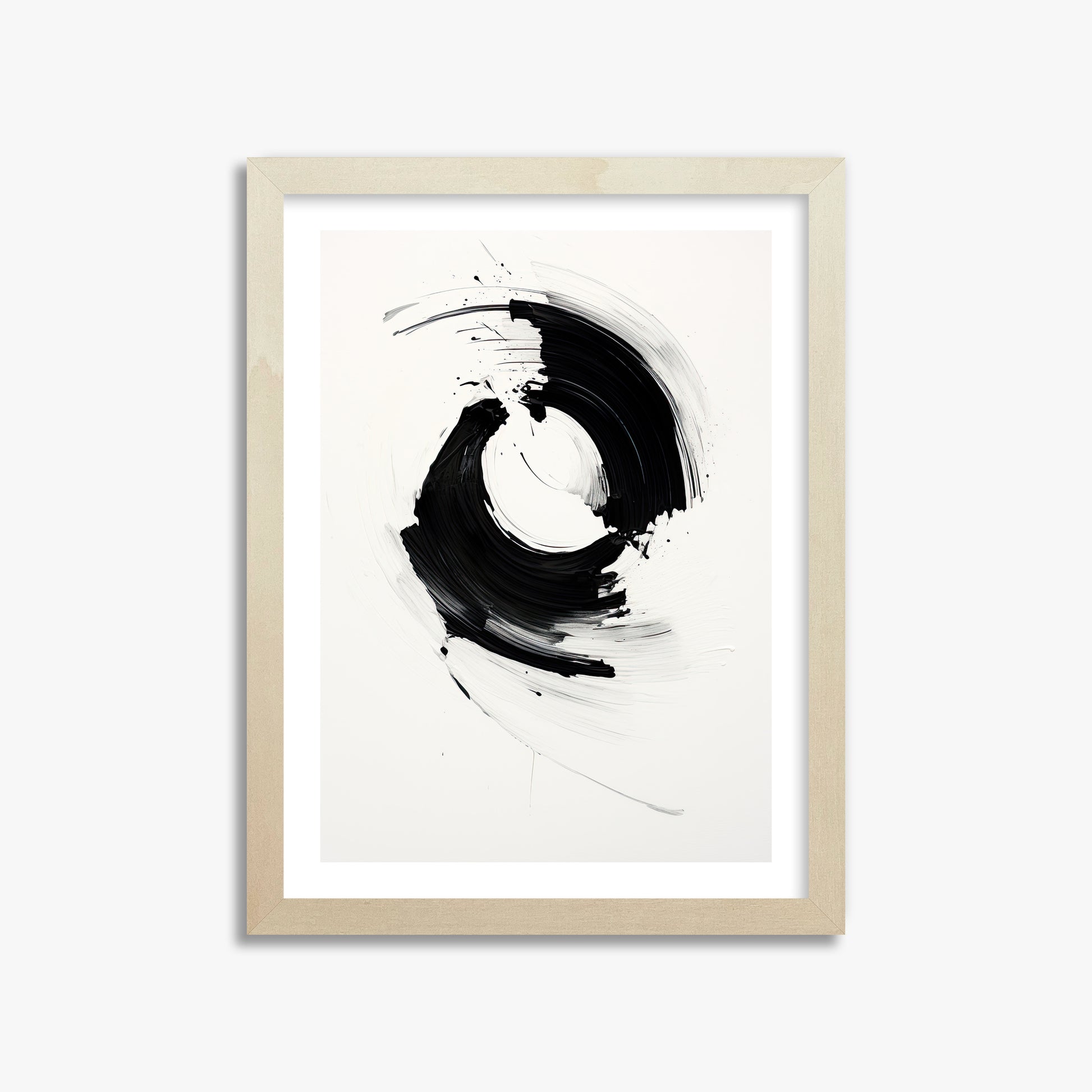 Orb in Motion, 30x40cm Framed Art Reproduction With Lime Wood Frame