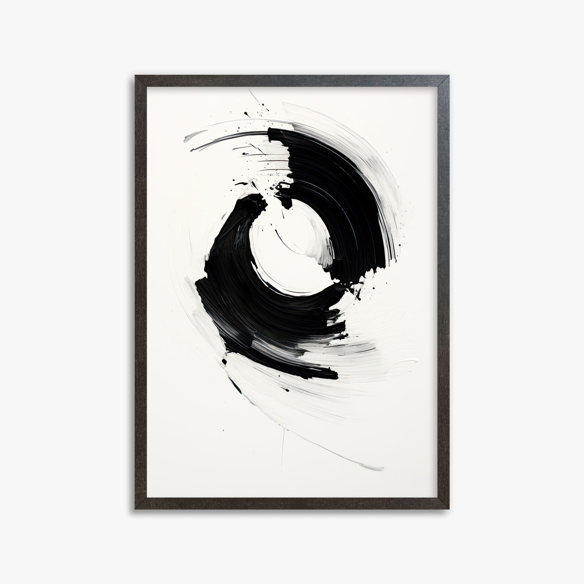 Orb in Motion, 50x70cm Framed Art Reproduction With Espresso Frame