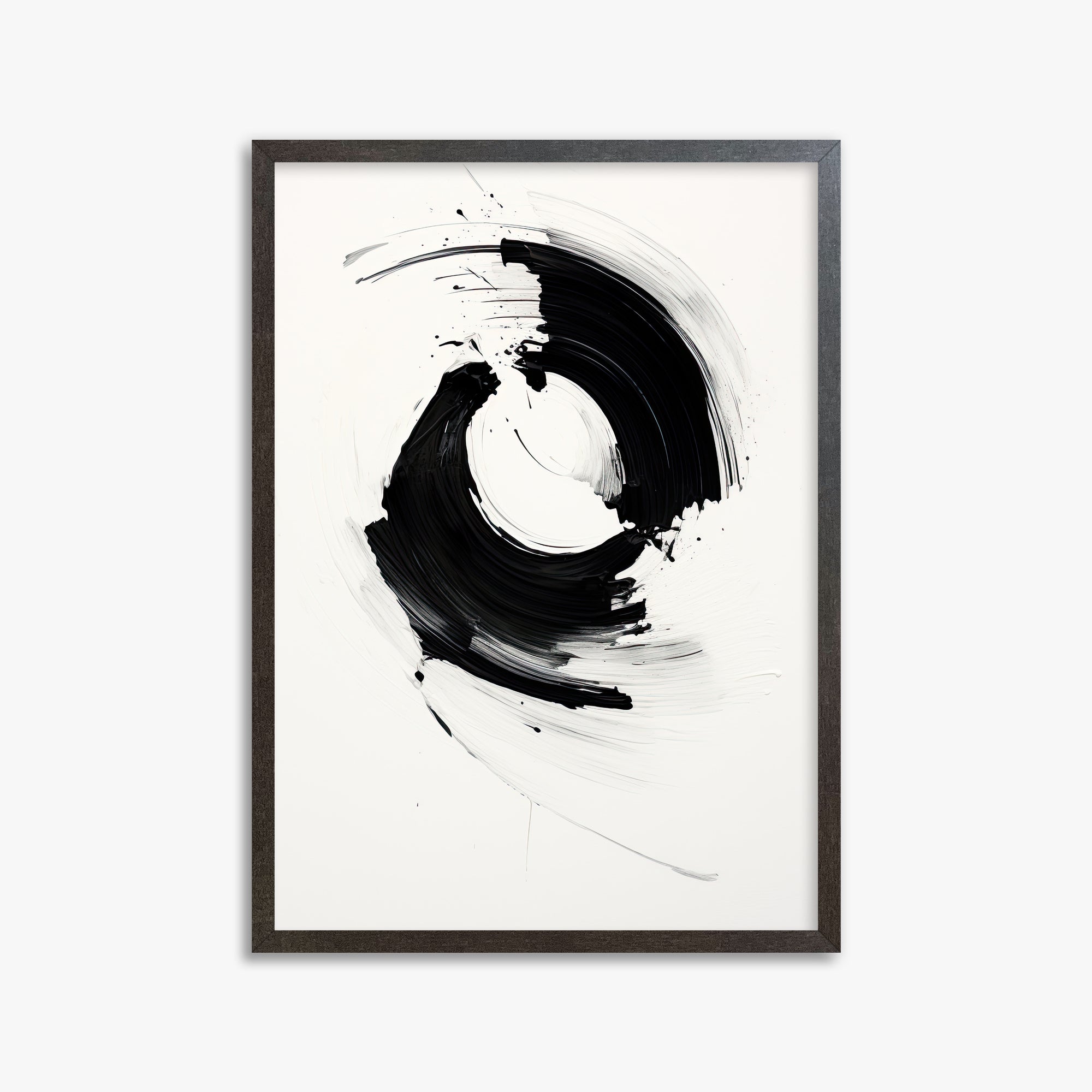 Orb in Motion, 50x70cm Framed Art Reproduction With Espresso Frame
