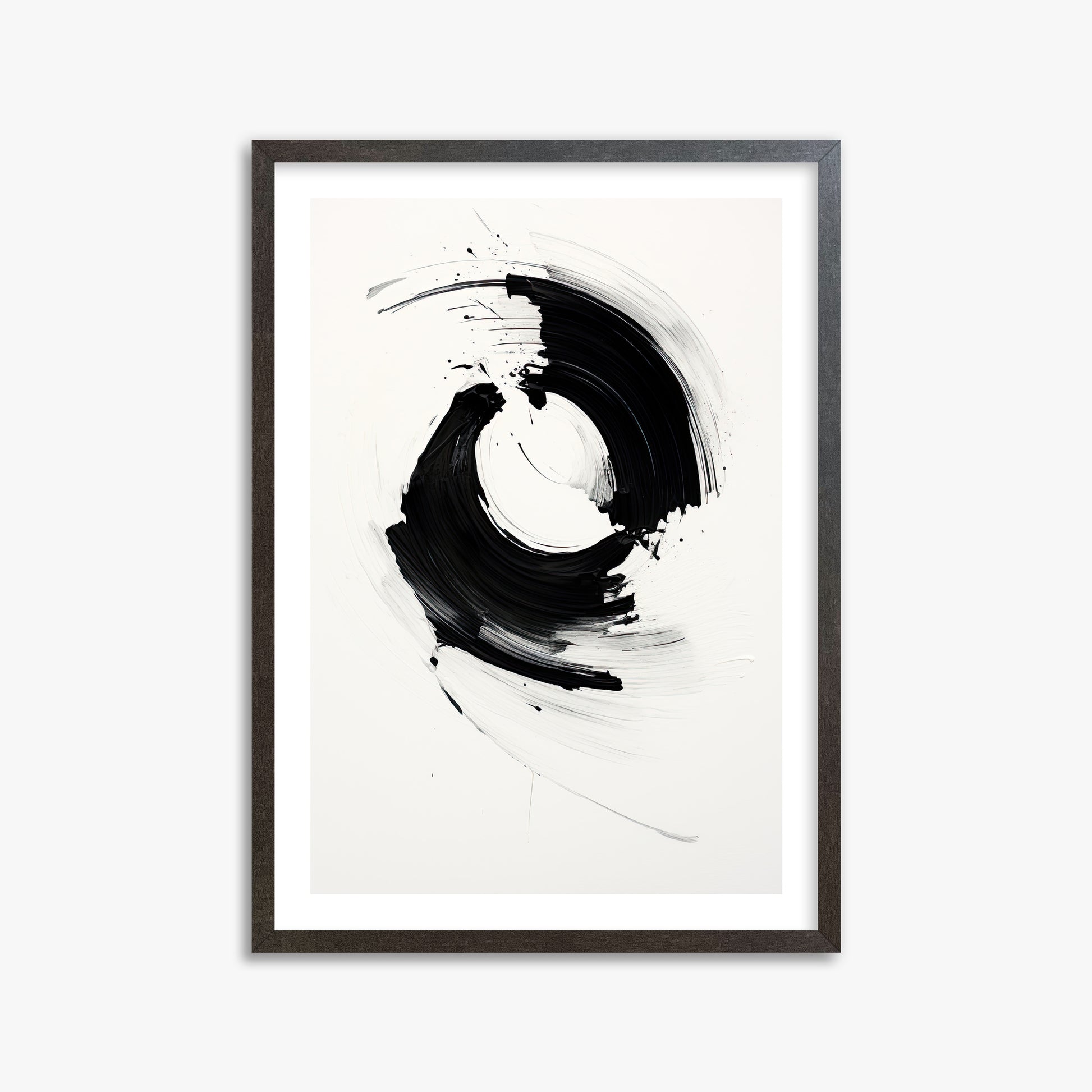 Orb in Motion, 50x70cm Framed Art Reproduction With Espresso Frame