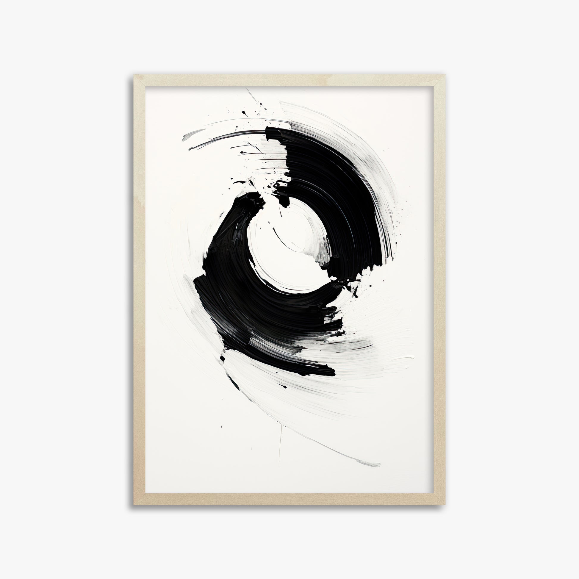 Orb in Motion, 50x70cm Framed Art Reproduction With Lime Wood Frame