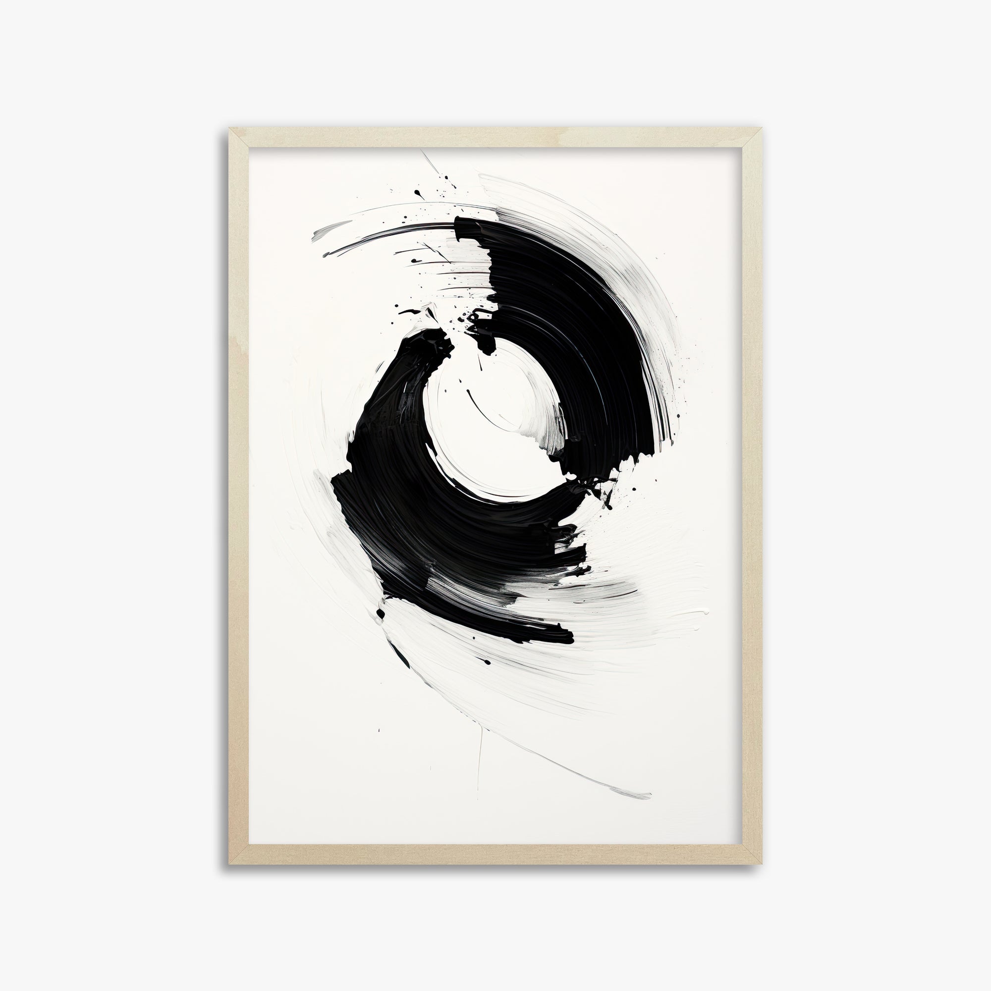 Orb in Motion, 50x70cm Framed Art Reproduction With Lime Wood Frame