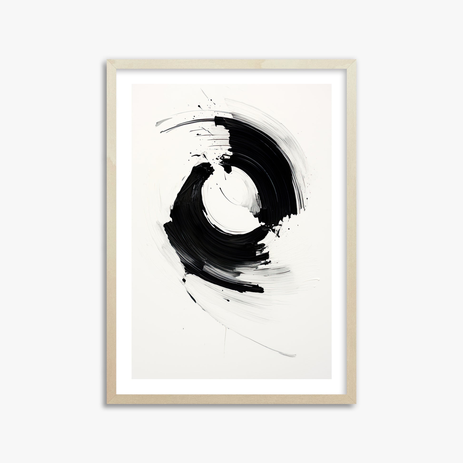 Orb in Motion, 50x70cm Framed Art Reproduction With Lime Wood Frame