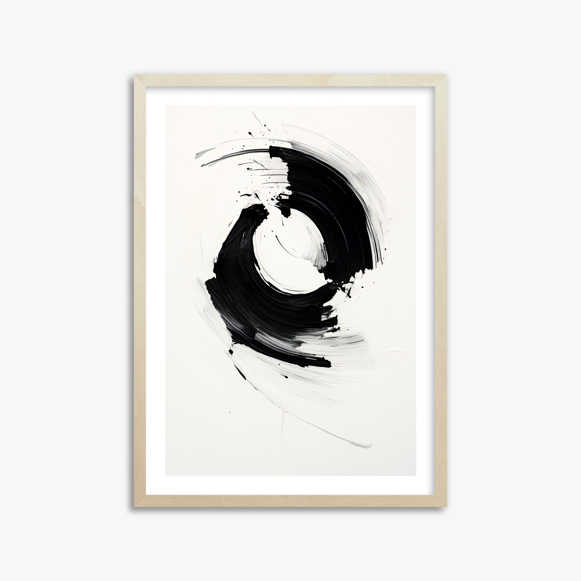 Orb in Motion, 50x70cm Framed Art Reproduction With Lime Wood Frame
