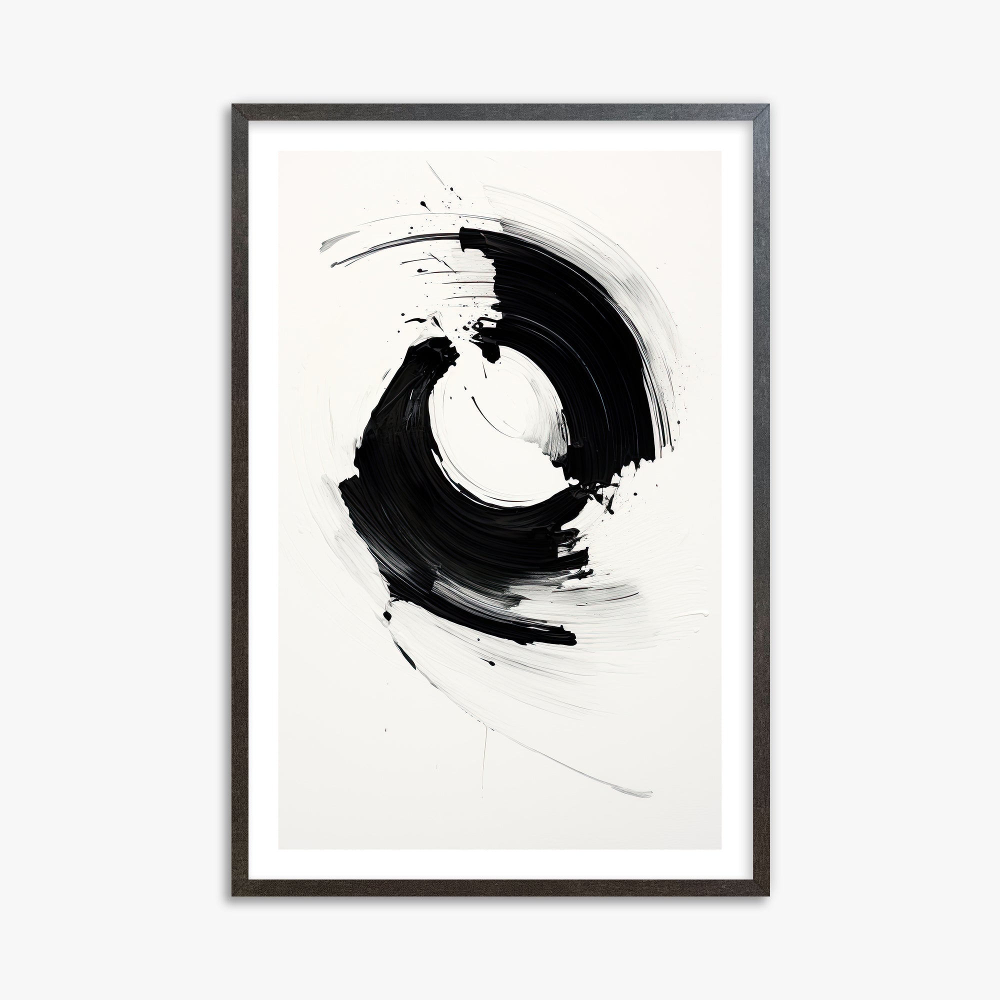 Orb in Motion, 61x91cm Framed Art Reproduction With Espresso Frame