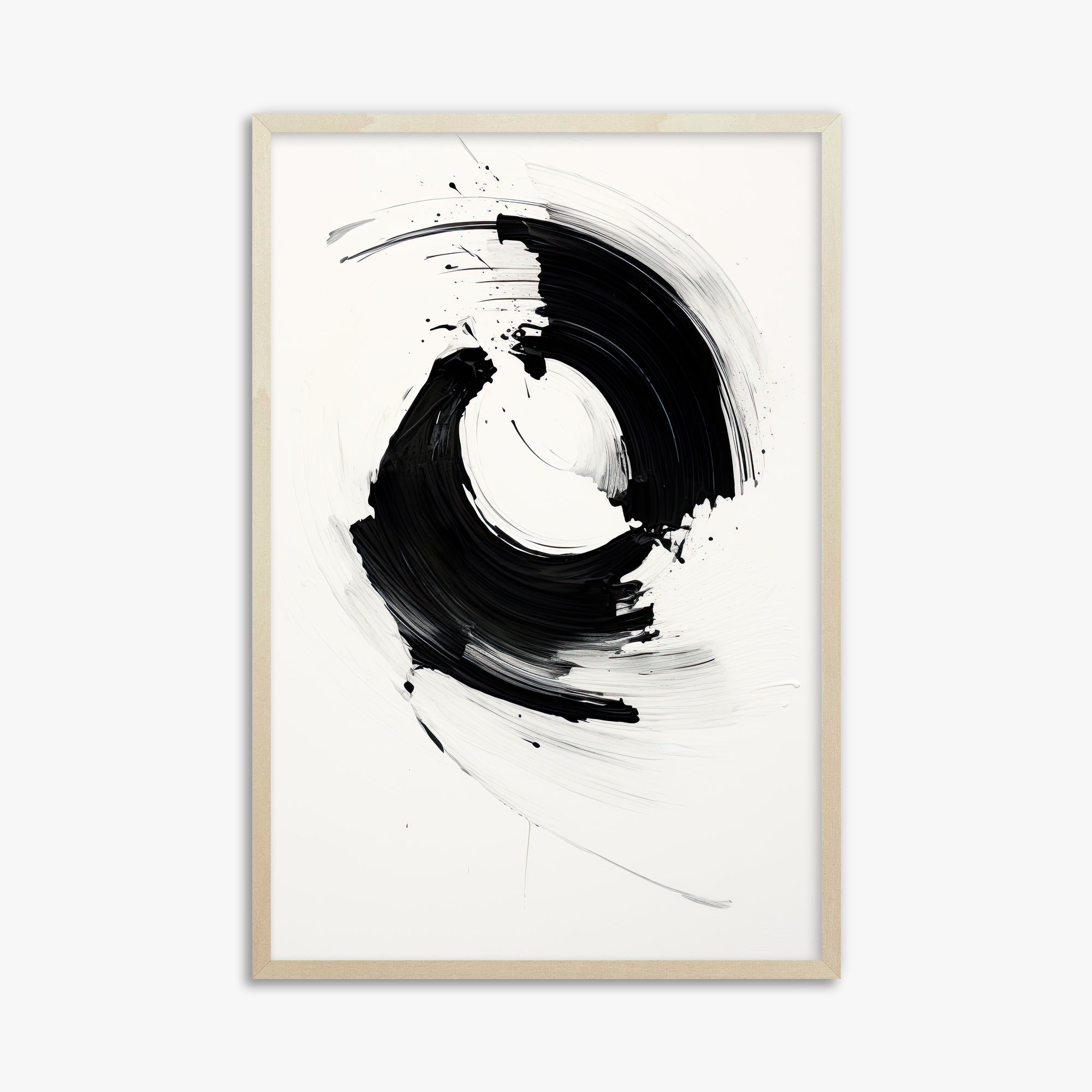 Orb in Motion, 61x91cm Framed Art Reproduction With Lime Wood Frame