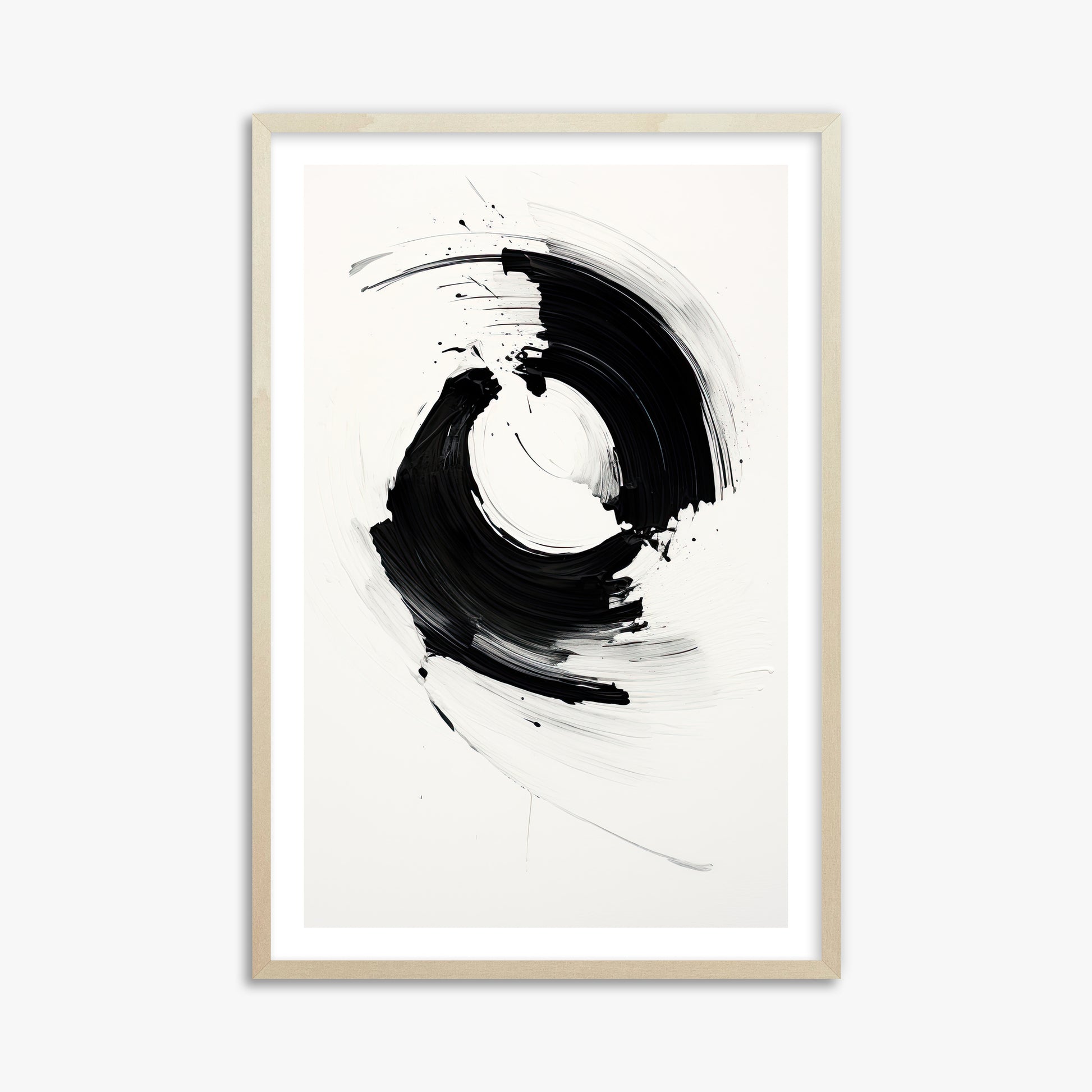 Orb in Motion, 61x91cm Framed Art Reproduction With Lime Wood Frame