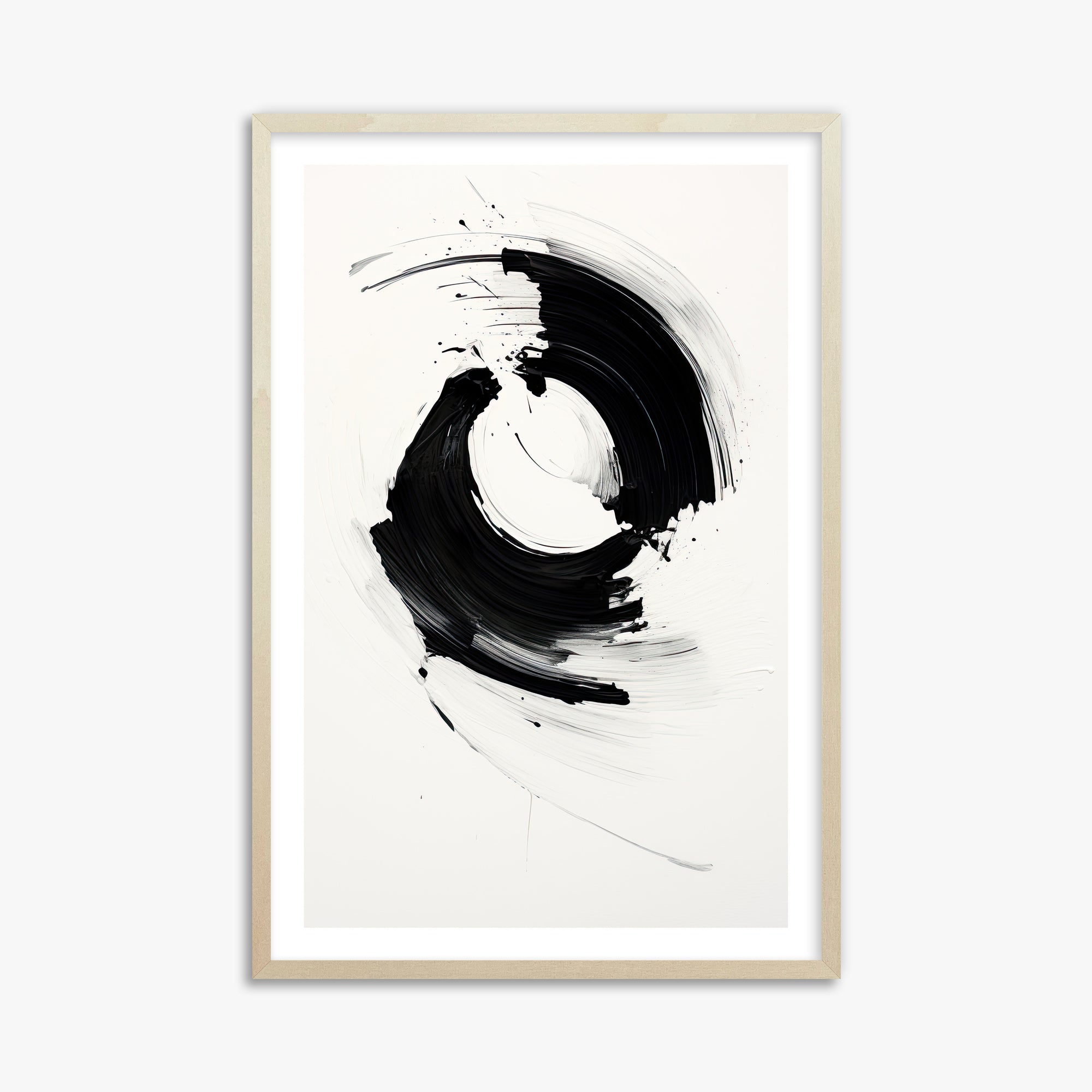 Orb in Motion, 61x91cm Framed Art Reproduction With Lime Wood Frame