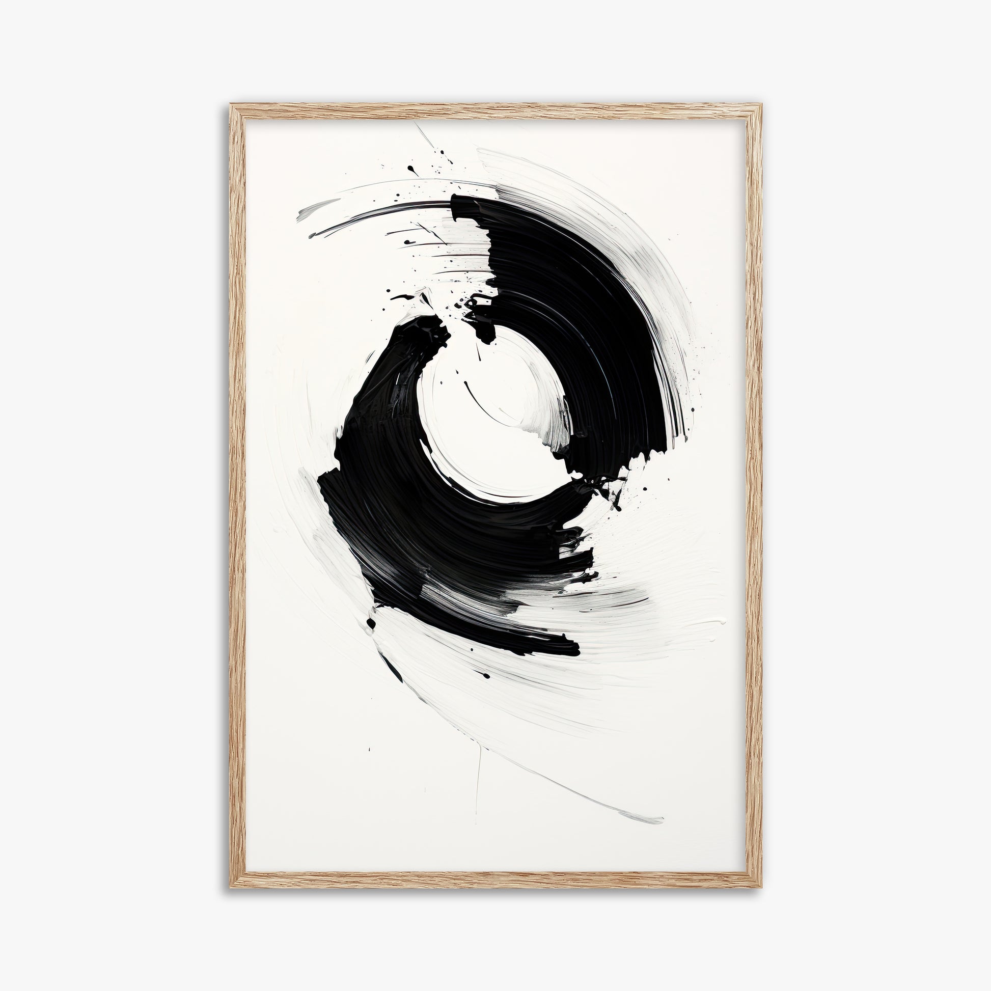 Orb in Motion, 61x91cm Framed Art Reproduction With Raw Oak Frame