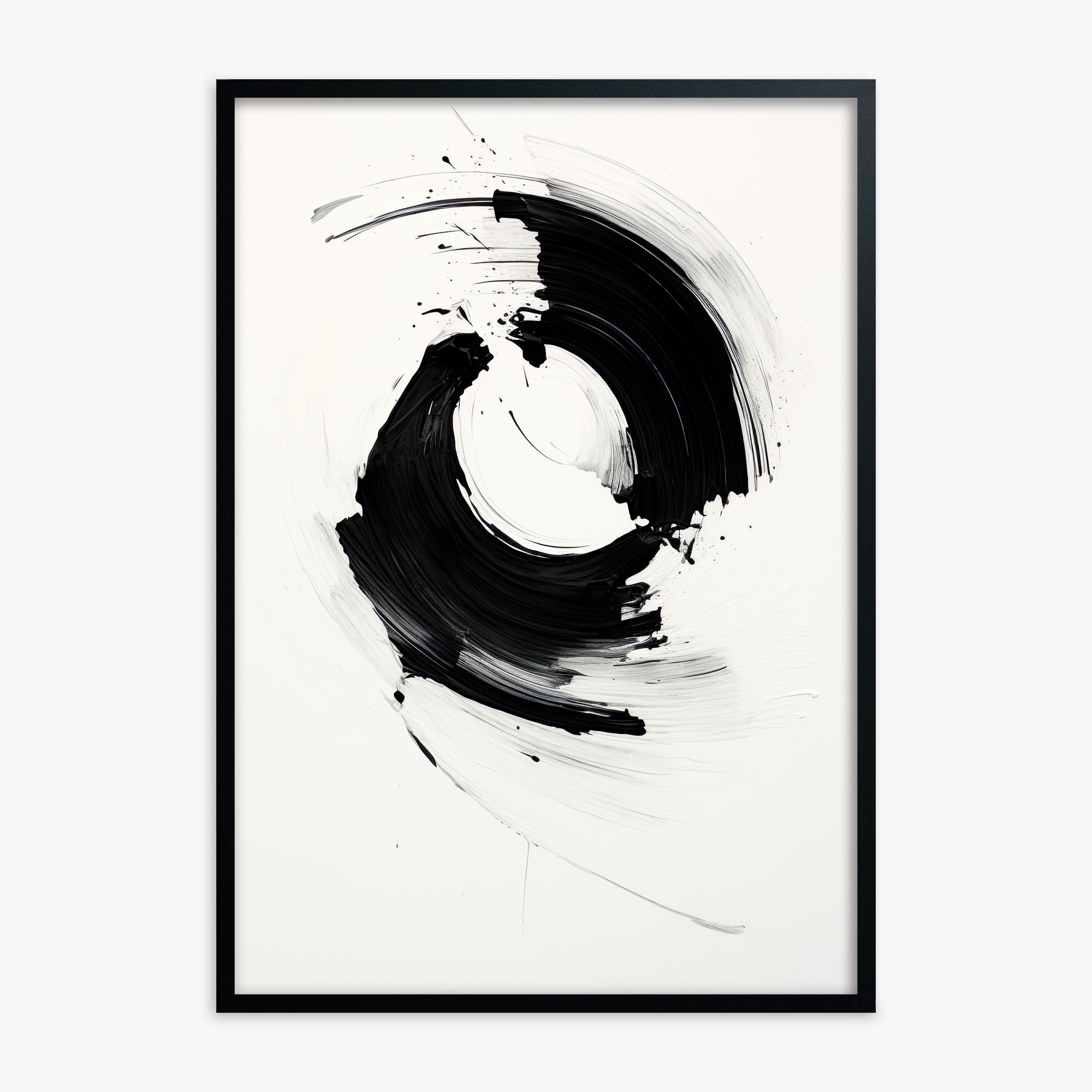 Orb in Motion, Black Framed Poster With Black Frame