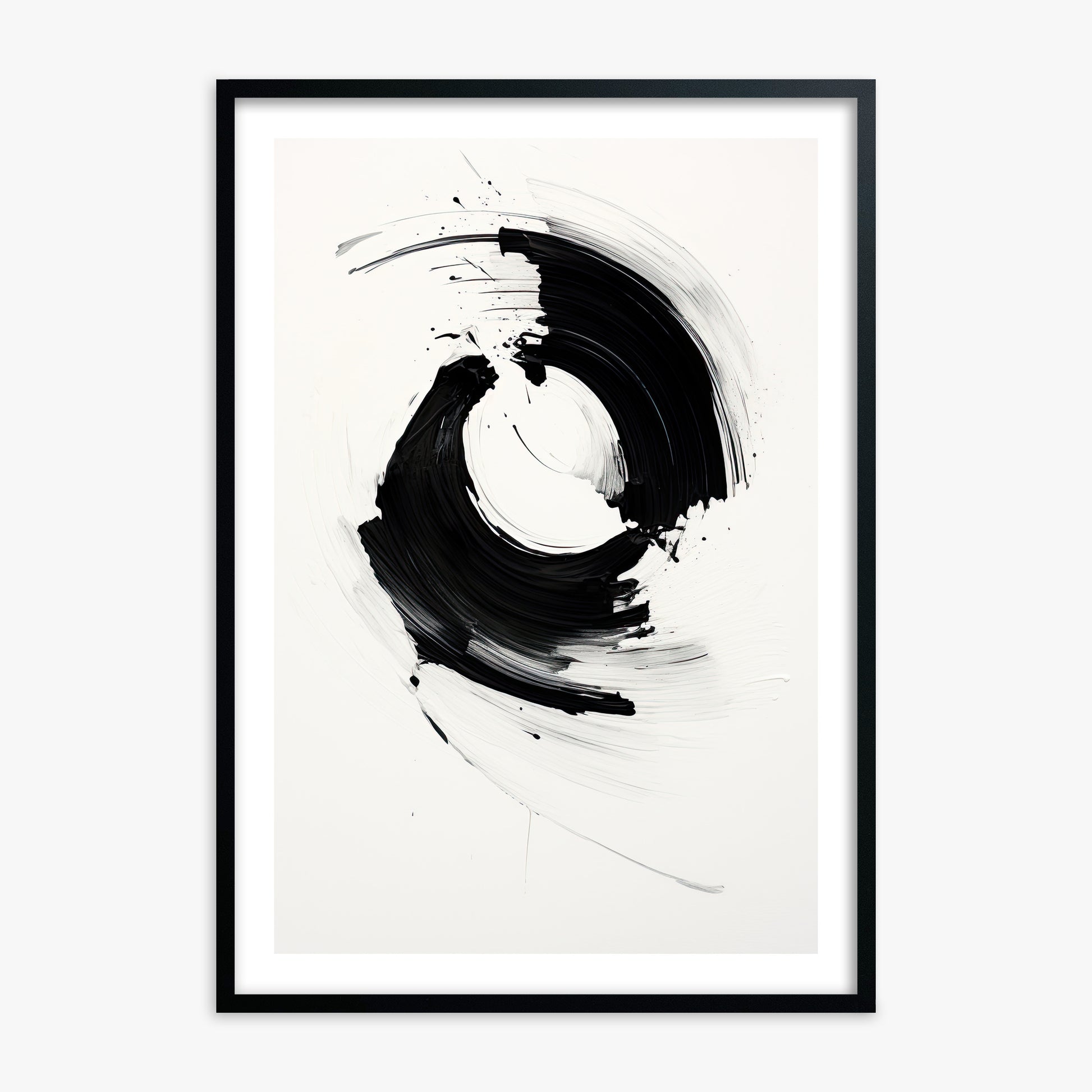 Orb in Motion, Black Framed Poster With Black Frame