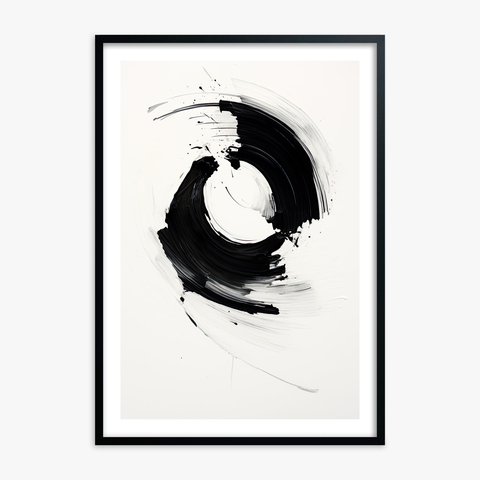 Orb in Motion, Black Framed Poster With Black Frame