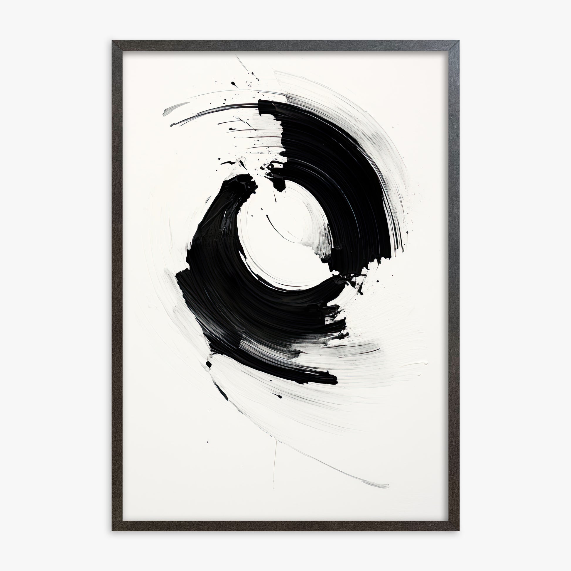 Orb in Motion, 70x100cm Framed Art Reproduction With Espresso Frame