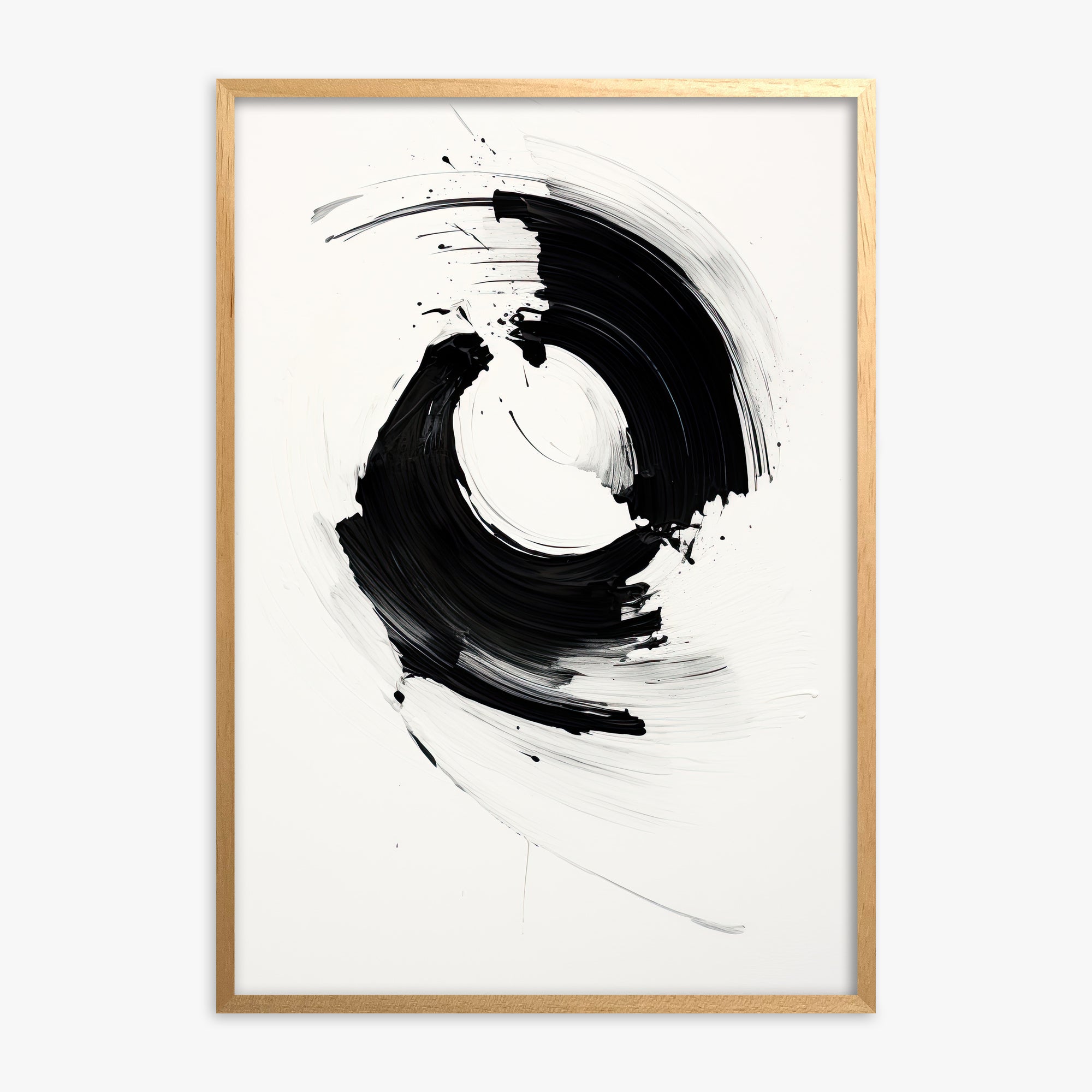 Orb in Motion, Oak Framed Poster With Oak Frame